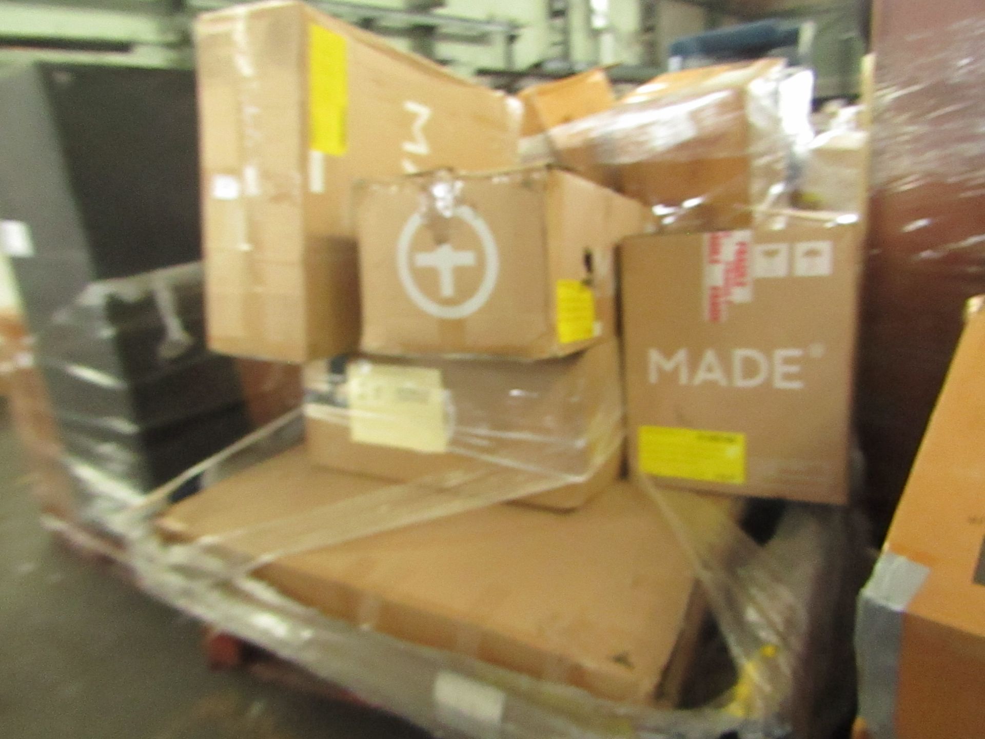 | 1X | PALLET OF FAULTY / MISSING PARTS / DAMAGED CUSTOMER RETURNS MADE.COM STOCK UNMANIFESTED |