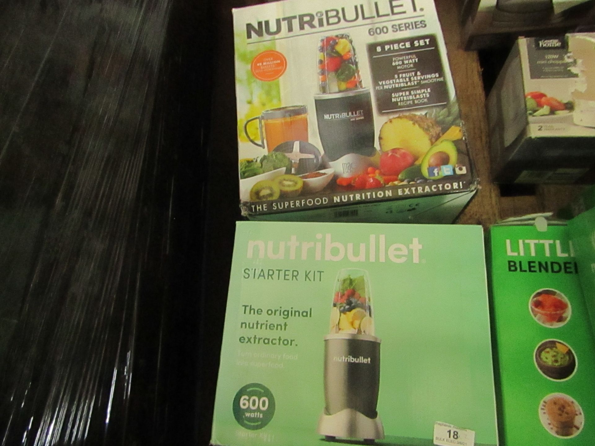 | 2X | VARIOUS NUTRIBULLET 1 X STARTER KIT & 1 X 600 SERIES | UNCHECKED & BOXED | NO ONLINE