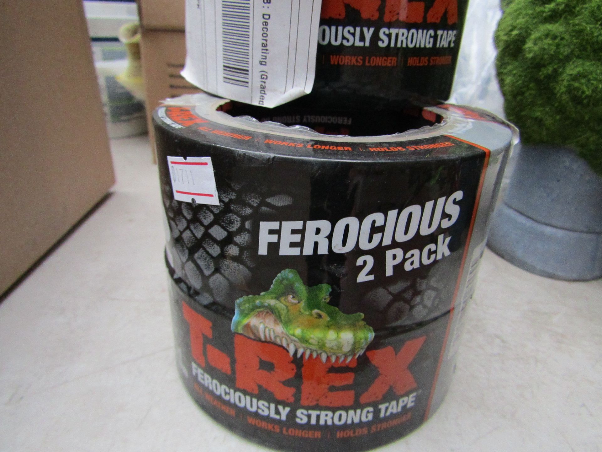 T-REX - Duct Tape (48MM X 10.9M) - (2 Roll Pack) - New & Packaged. RRP £11.