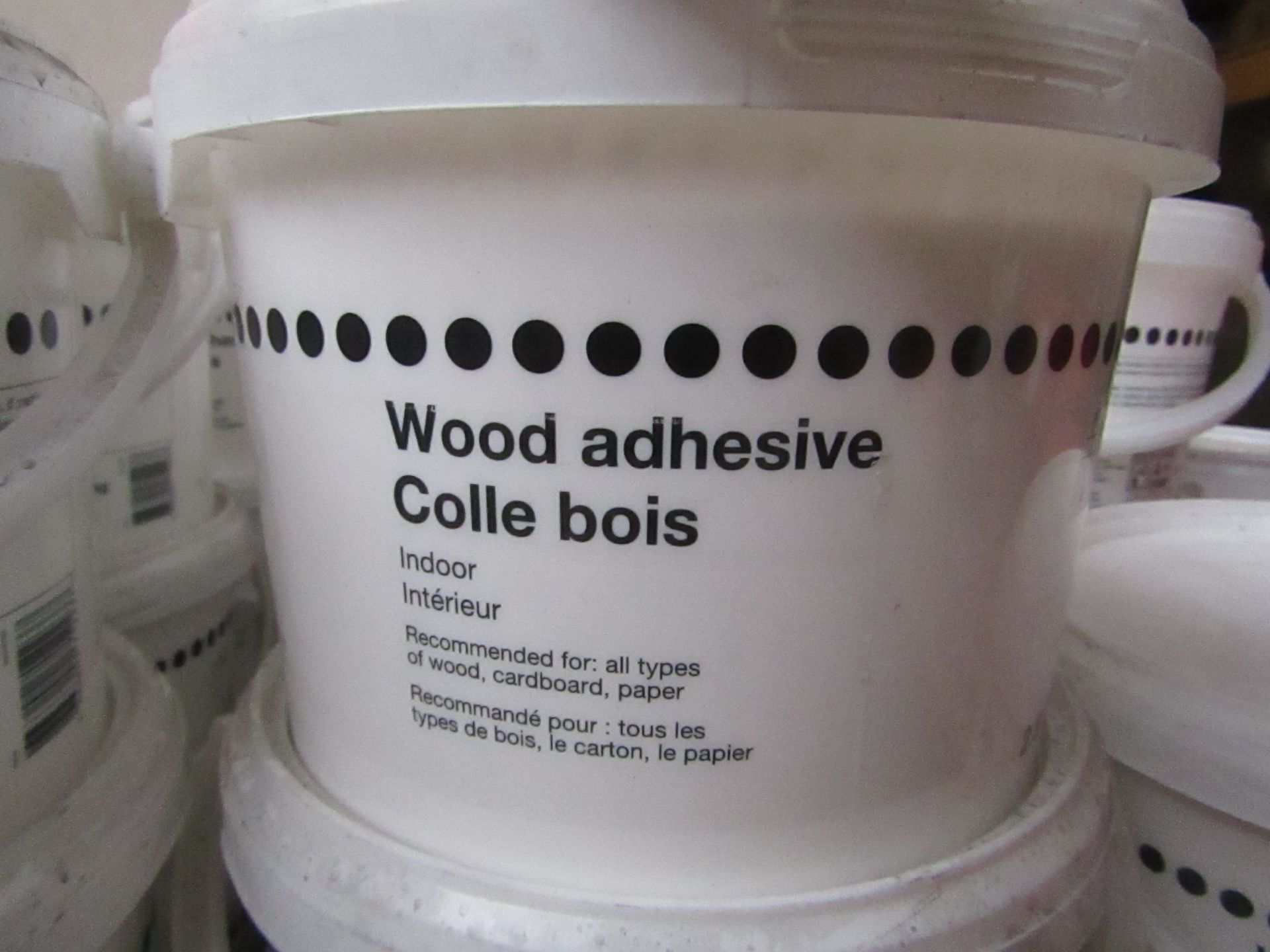 10x Wood Adhesive (Suitable for Wood, Cardboard & Paper) - 2.5 Litres - All Unused & Sealed.