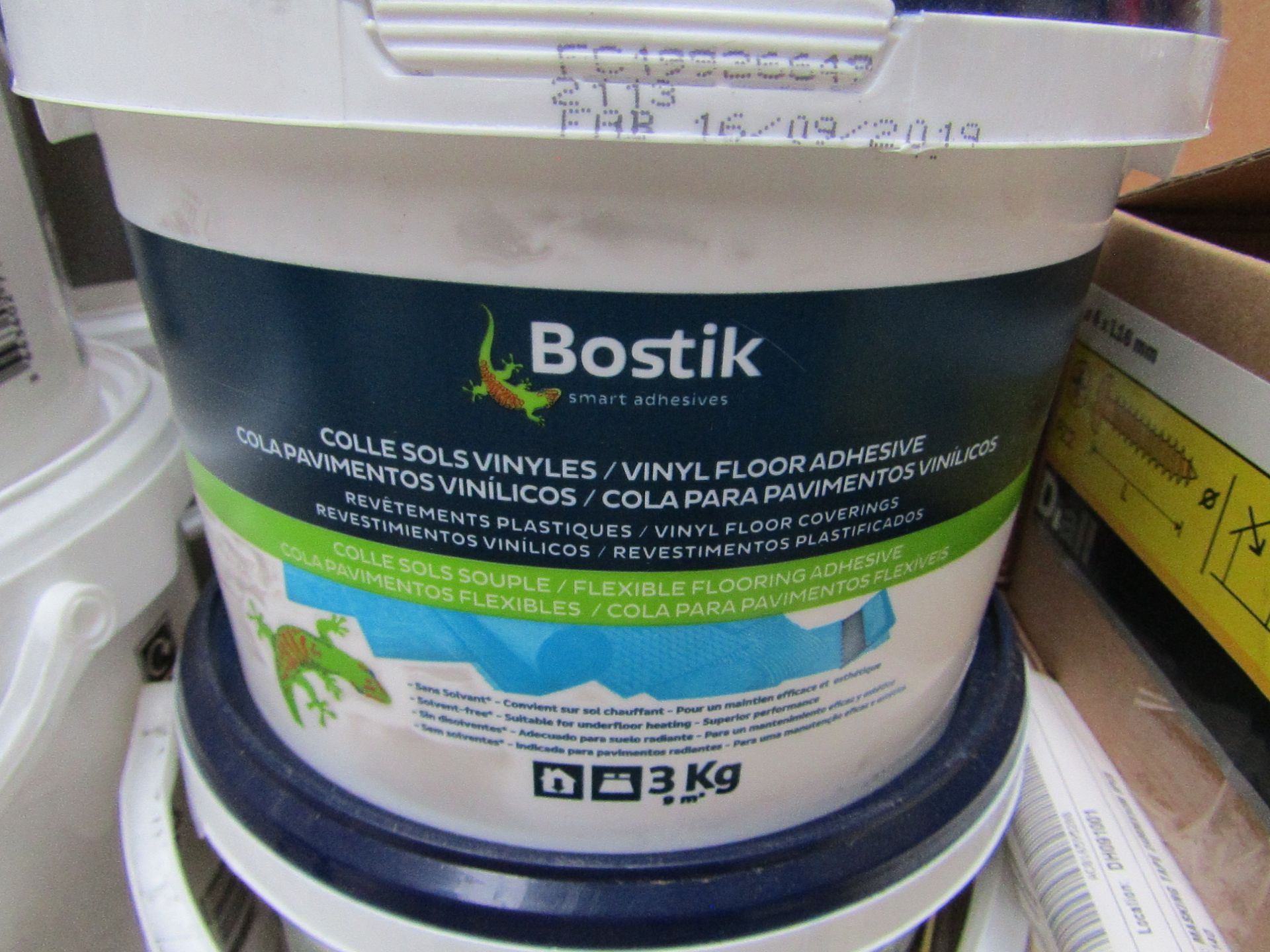 Bostik - Vinyl Floor Adhesive - 3KG - Unused.