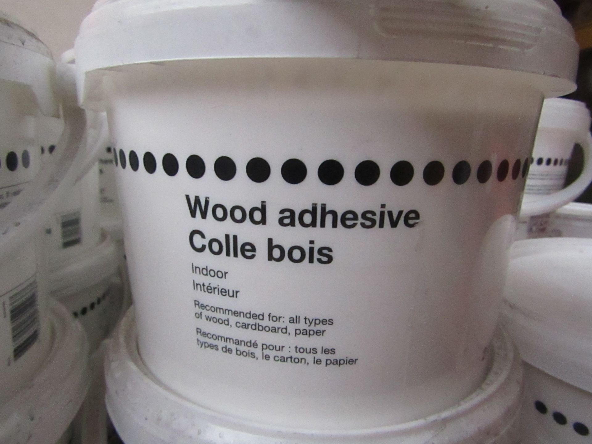 10x Wood Adhesive (Suitable for Wood, Cardboard & Paper) - 2.5 Litres - All Unused & Sealed.