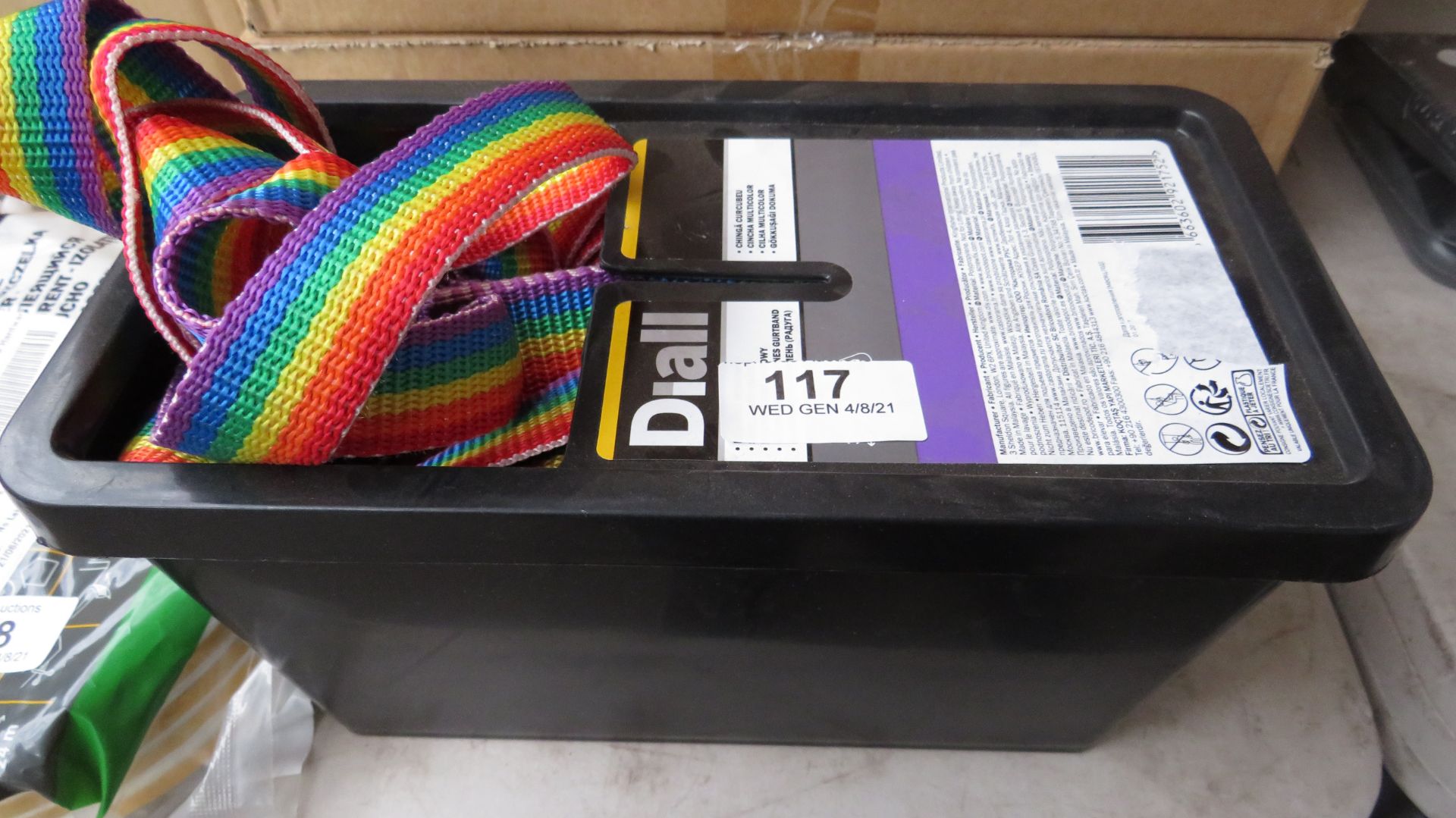 1X DIALL RAINBOW WEBBING, UNCHECKED SEE PICTURE.