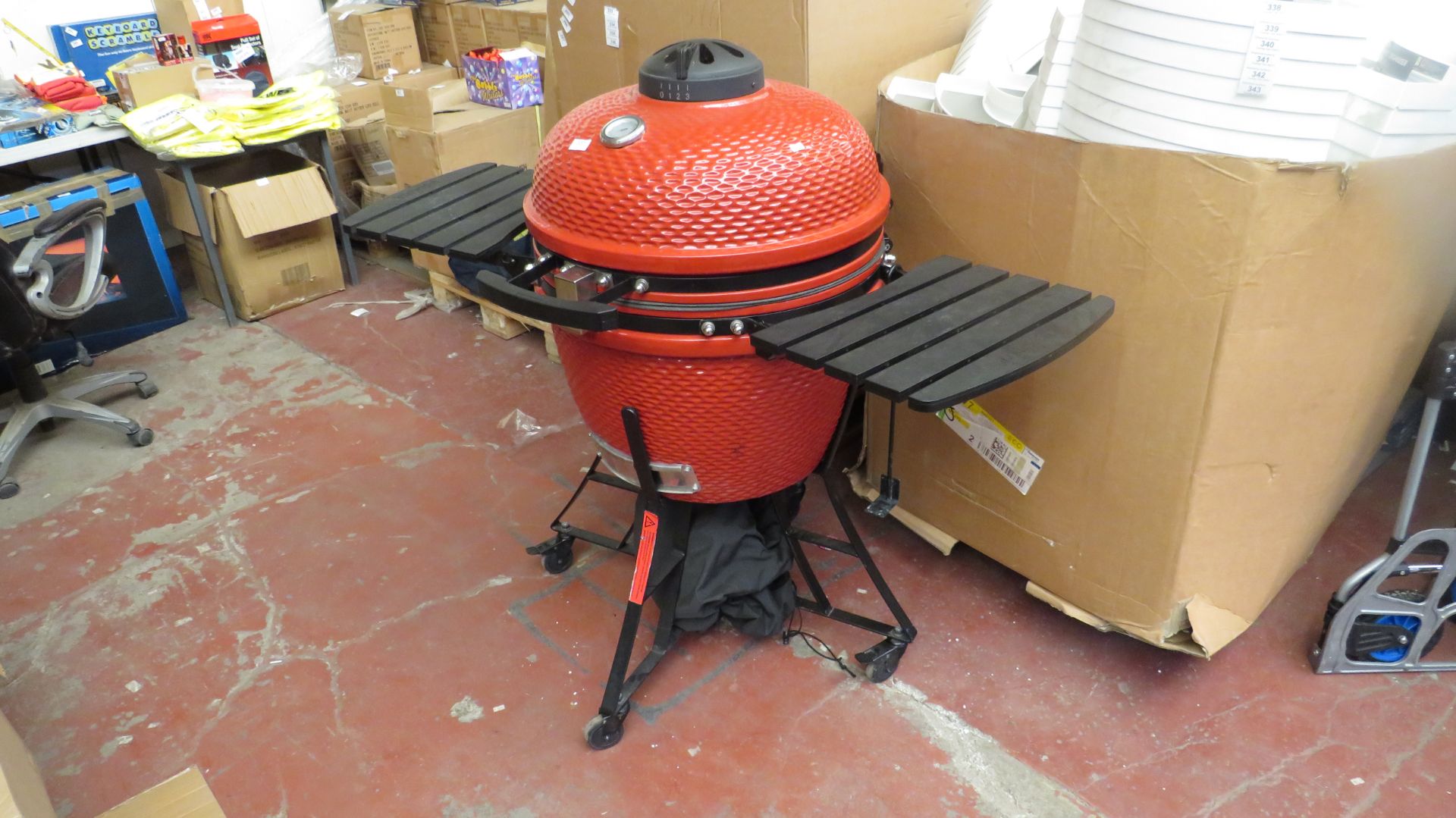 1X RED KOMAMDO LOUISIANA GRILL rrp £499.99 @ COSTCO UNCHECKED AND NO BOX, SEE PICTURE.