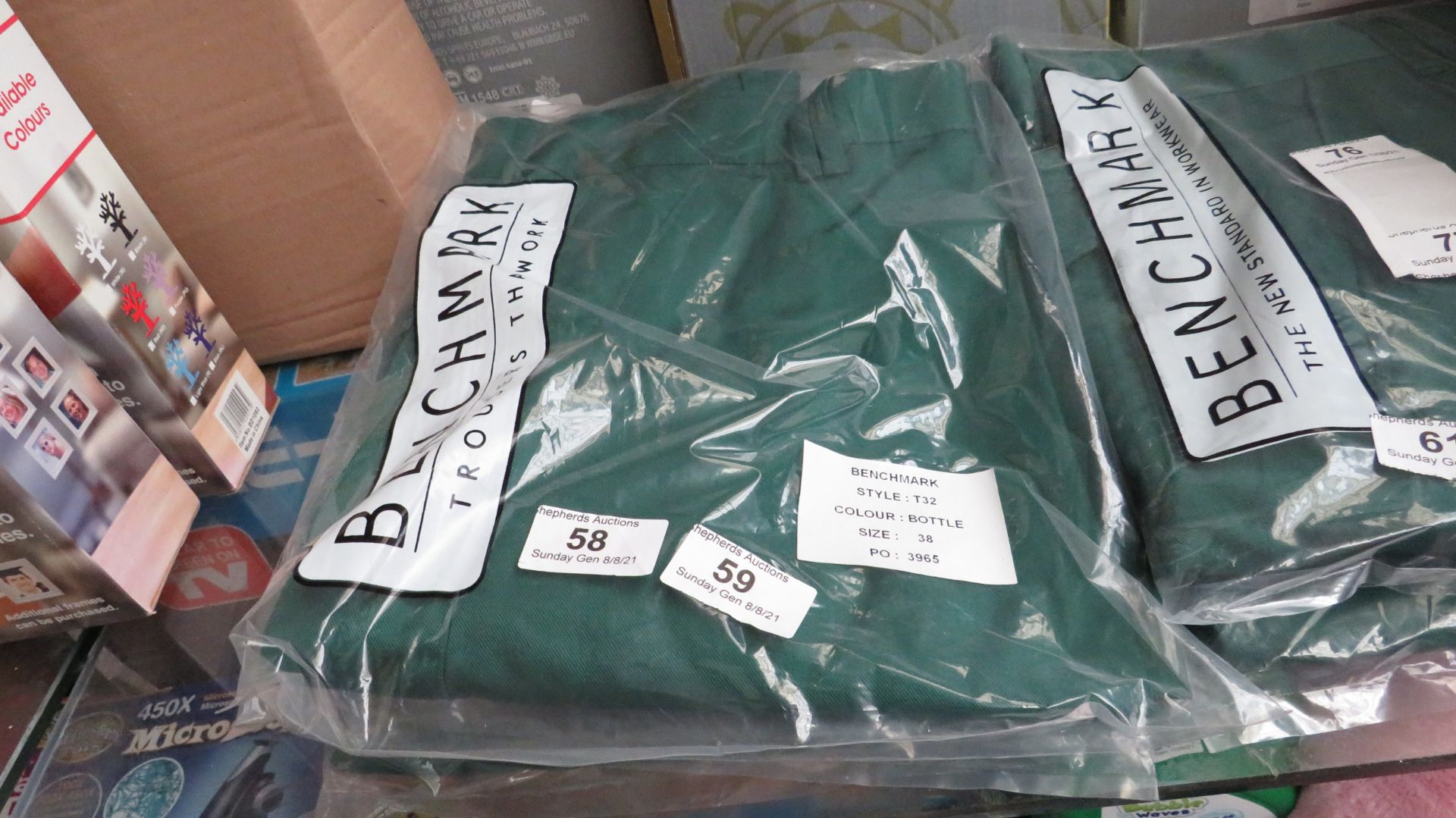 BenchMarrk Work Shorts - Size 38 - Colour Bottle - New & Packaged.