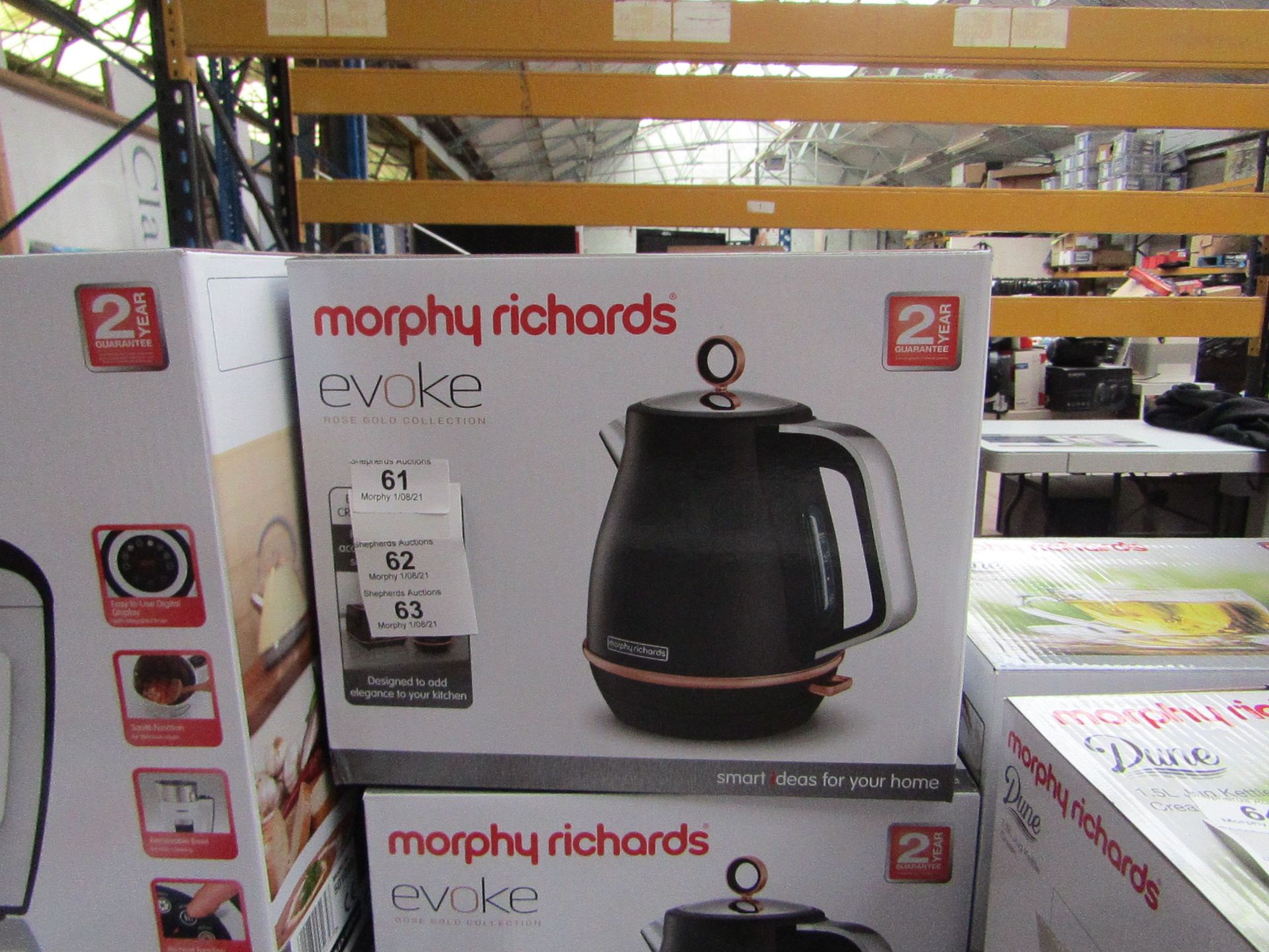 Morphy Richards Illumination 1.7L jug kettle in black, brand new and boxed. RRP £39.99
