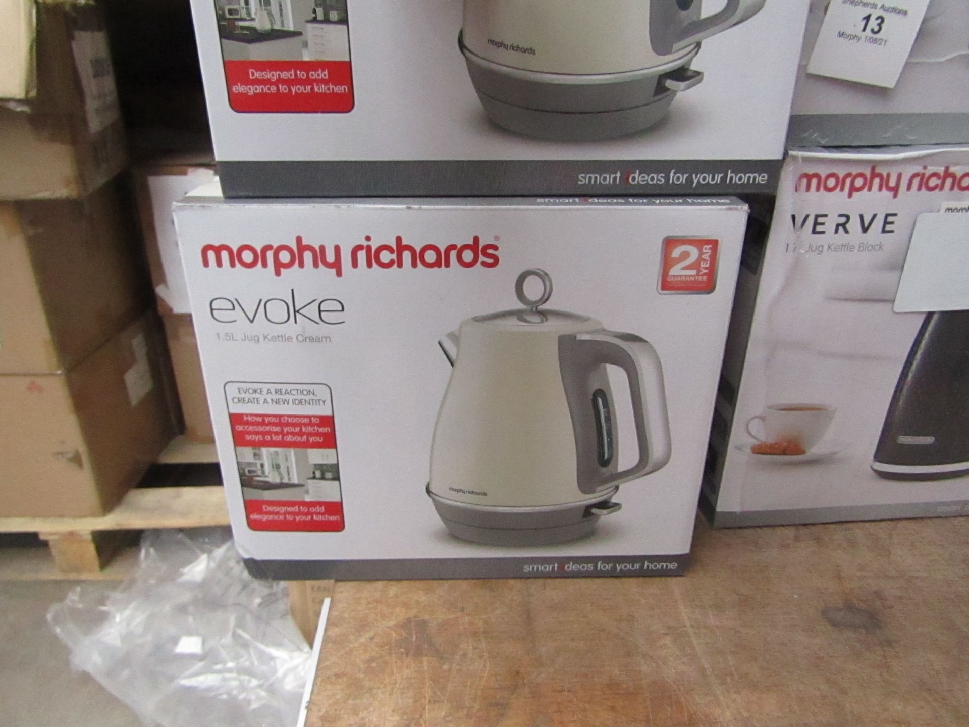 Morphy Richards Evoke 1.5L jug cream kettle, brand new and boxed. RRP £49.99