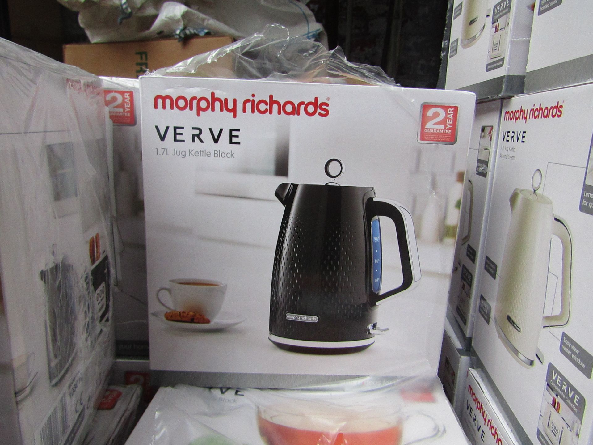 Morphy Richards Verve 1.7L jug black kettle, brand new and boxed. RRP £42.99