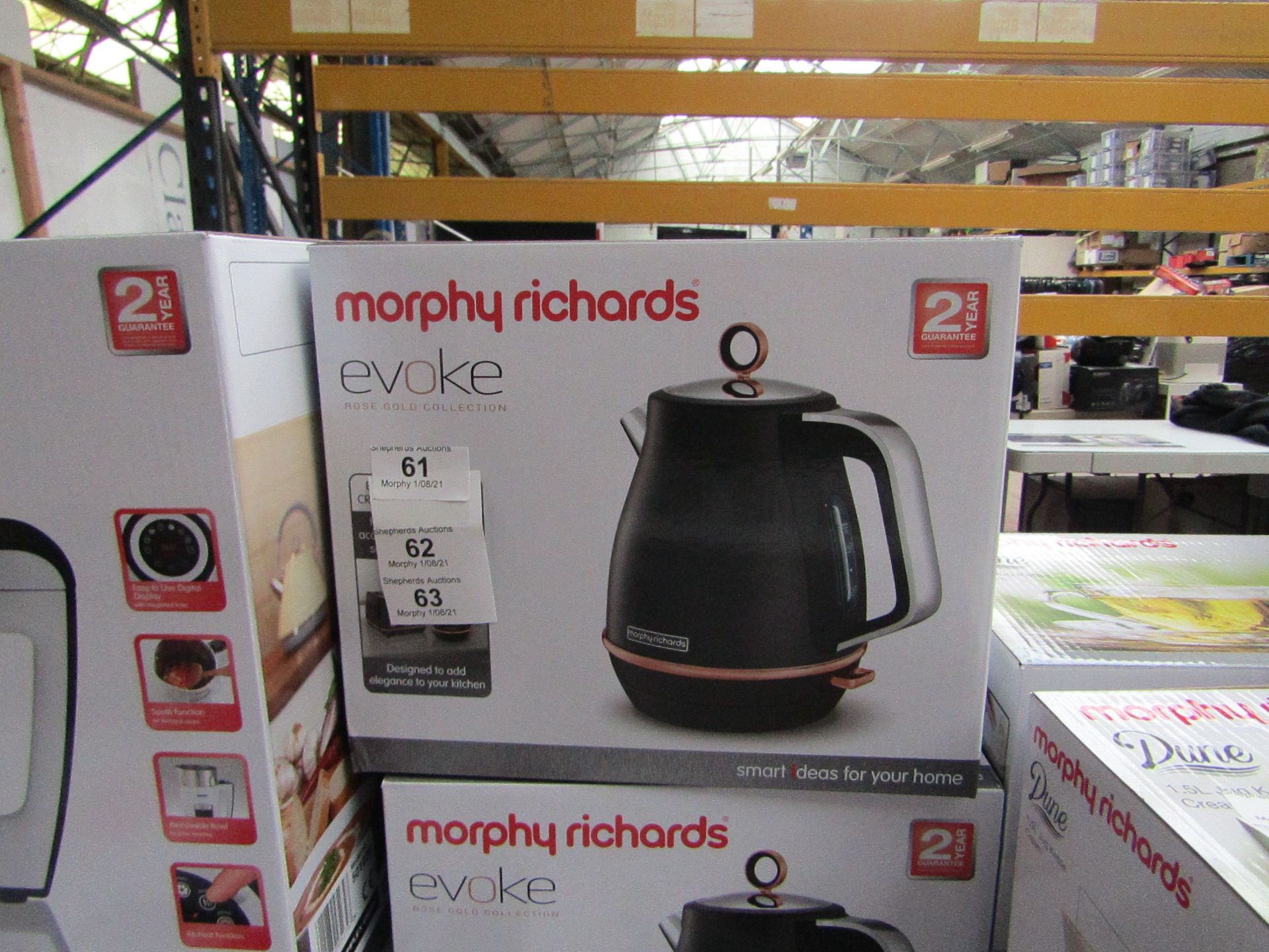 Morphy Richards Illumination 1.7L jug kettle in black, brand new and boxed. RRP £39.99