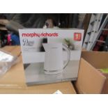 24x Morphy Richards Dune 1.7L white kettle, brand new and boxed. RRP £32.99, total lot RRP £791.76