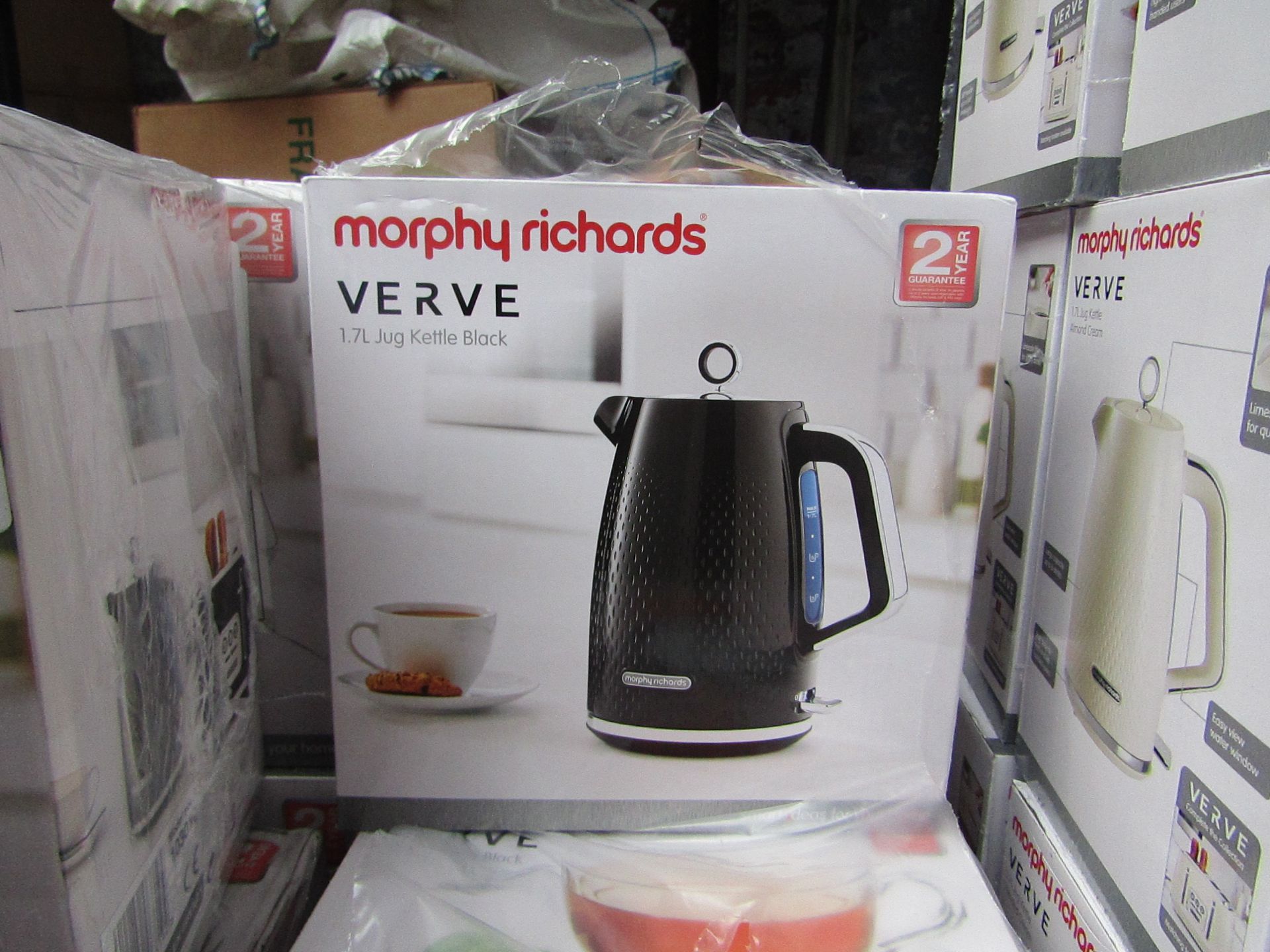Morphy Richards Verve 1.7L jug black kettle, brand new and boxed. RRP £42.99