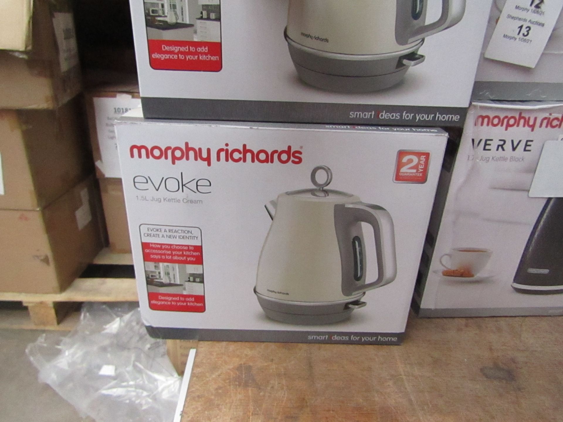 Morphy Richards Evoke 1.5L jug cream kettle, brand new and boxed. RRP £49.99