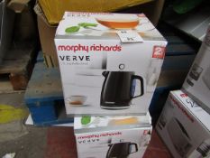 Morphy Richards Verve 1.7L jug kettle, brand new and in damaged packaging. RRP £42.99