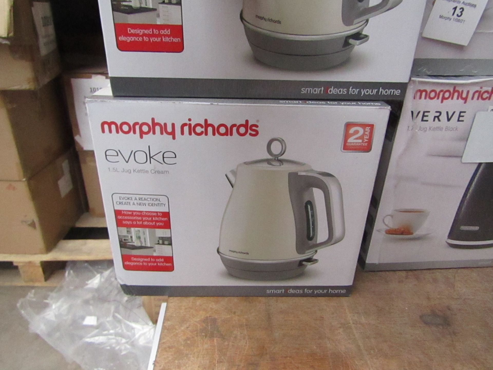 Morphy Richards Evoke 1.5L jug cream kettle, brand new and boxed. RRP £49.99