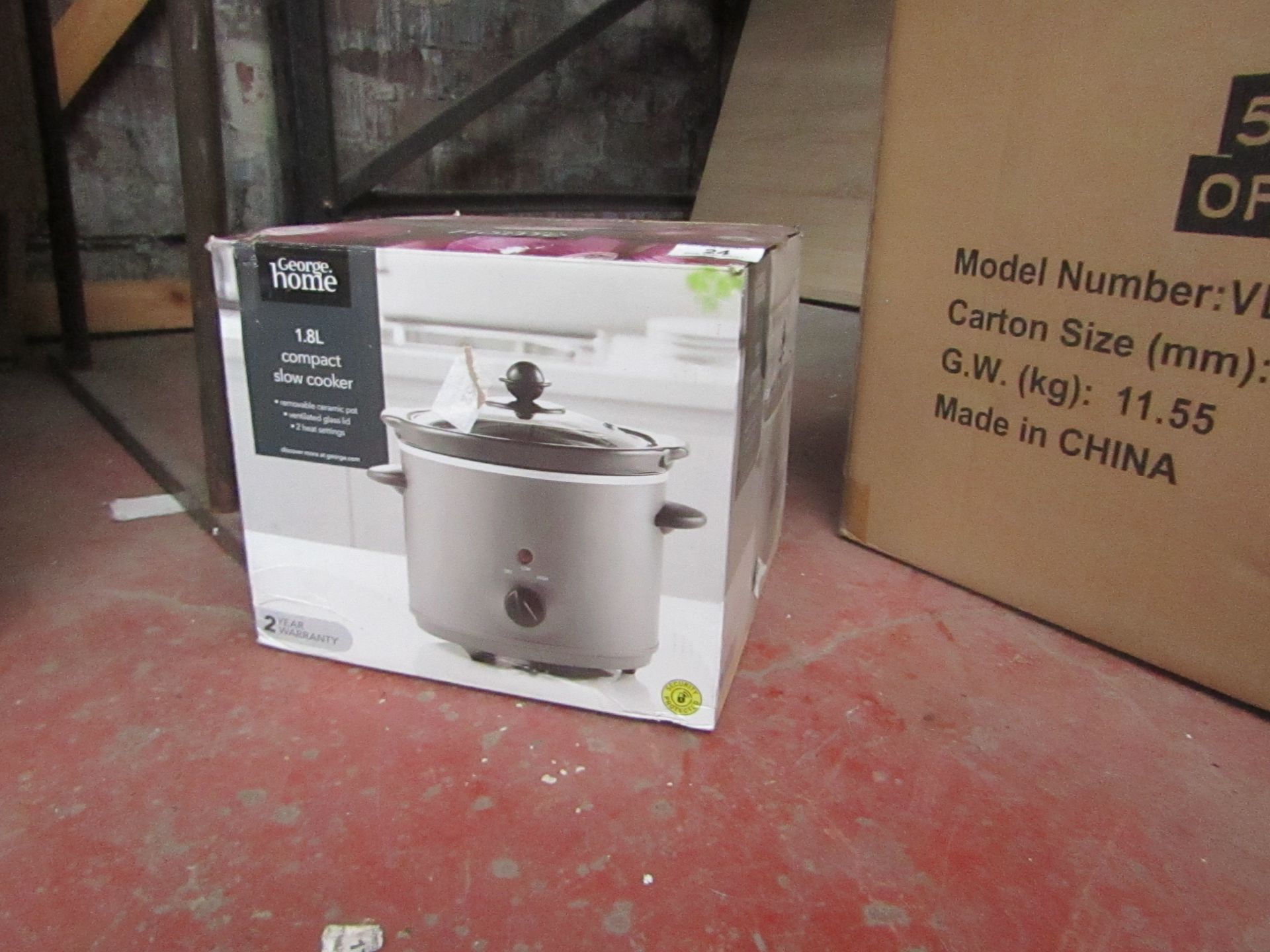 | 1X | 1.8L SLOW COOKER | UNCHECKED & BOXED | NO ONLINE RESALE | SKU - | LOAD REFERENCE 2300216 |