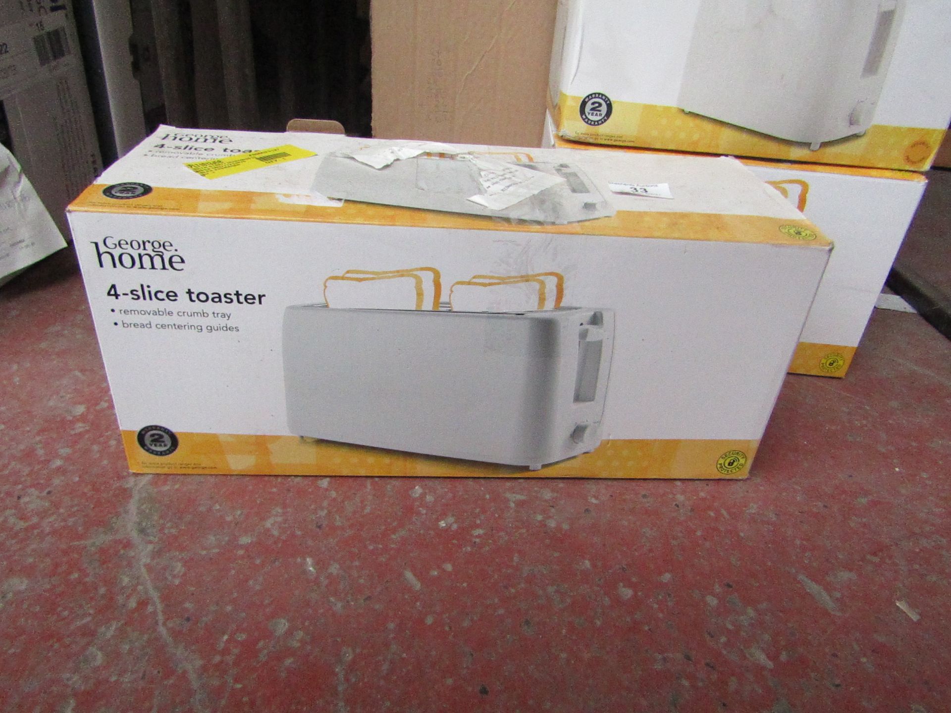 | 1X | 4 SLICE TOASTER | UNCHECKED & BOXED | NO ONLINE RESALE | SKU C057172148790 | LOAD REFERENCE