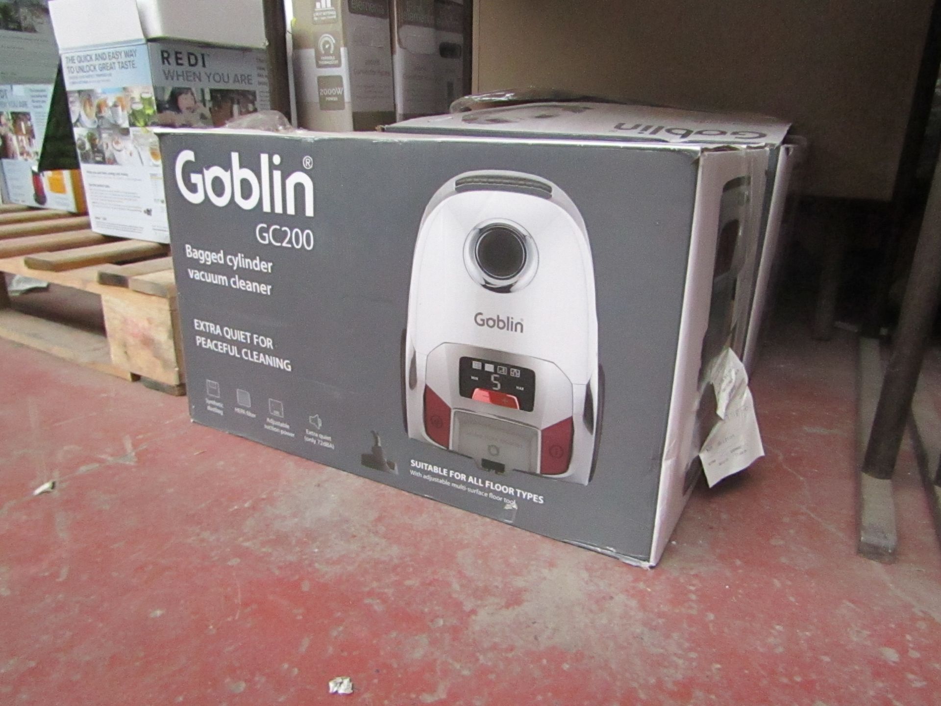 | 2X | GOBLIN BAGGED CYLINDER VACUUM CLEANER | UNCHECKED & BOXED | NO ONLINE RESALE | SKU - | RRP £