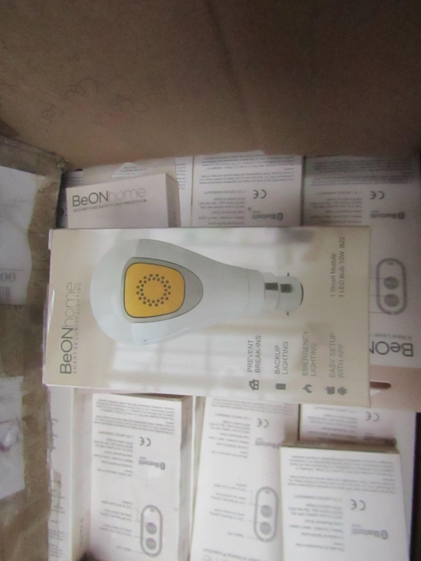 12x BeOn Home smart light bulbs with 3x wireless remotes, easy set up with a app, no need for a hub,