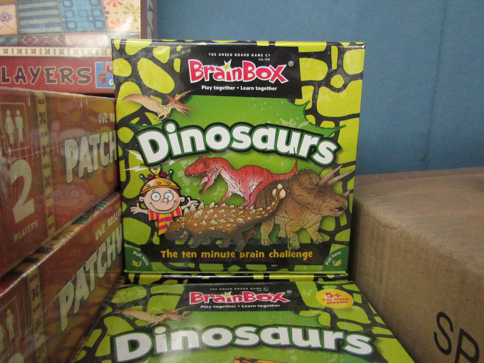 2x Brainbox - Dinosaurs Quiz Game - New & Packaged.