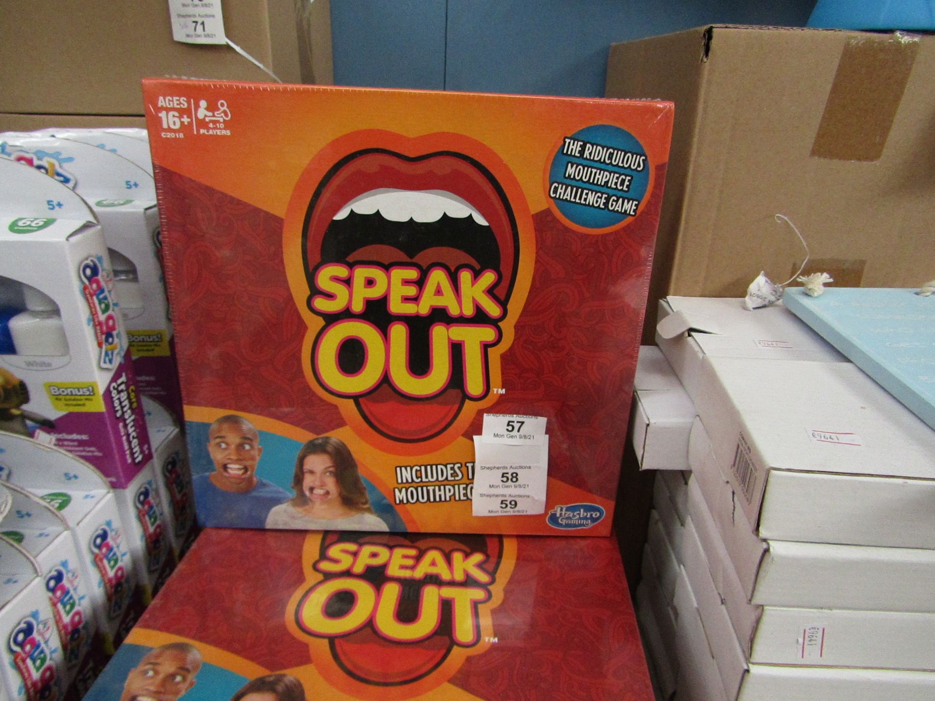 Hasbro - Speak Out Adult Game - New & Packaged.