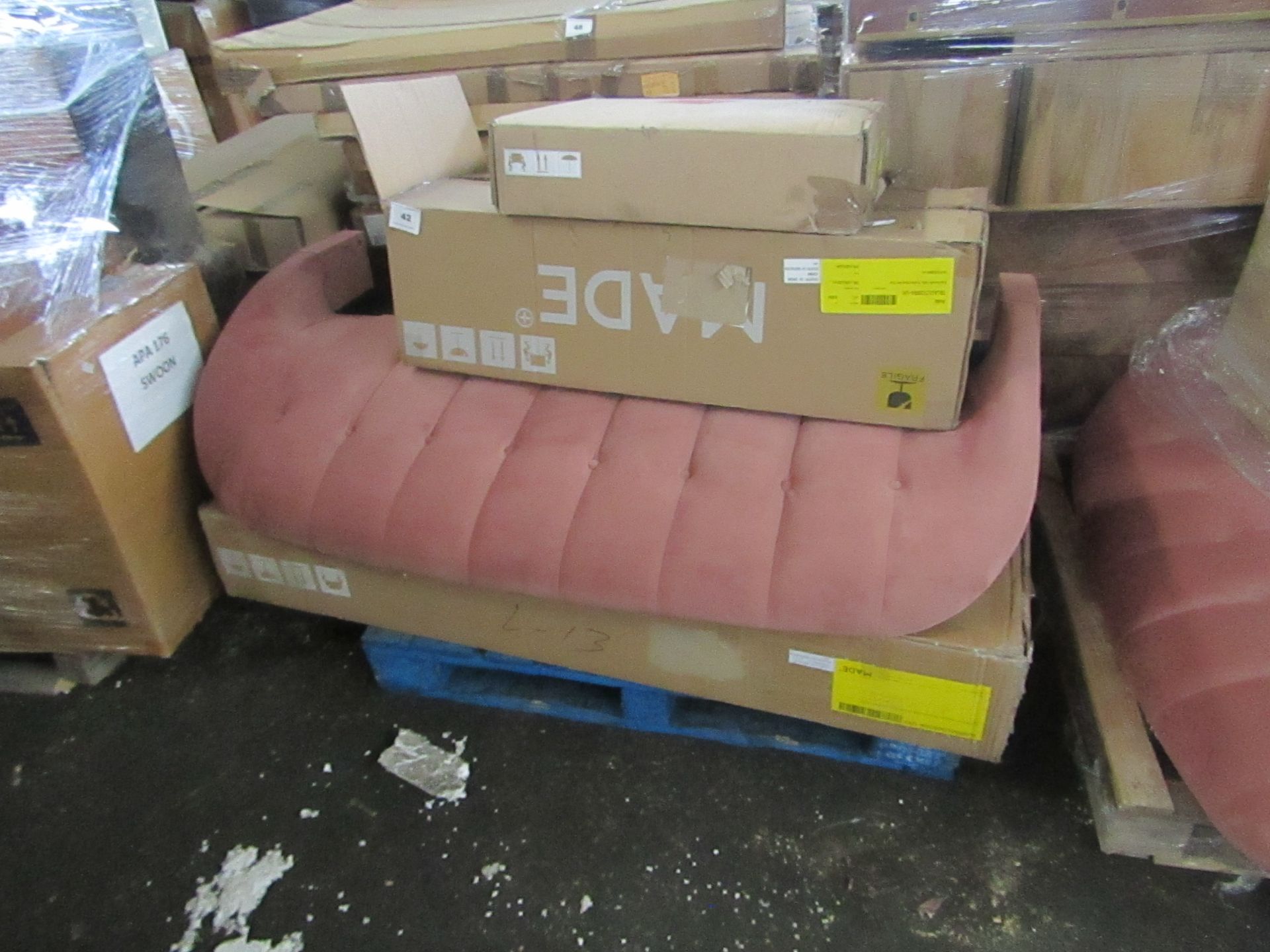 | 1X | PALLET OF FAULTY / MISSING PARTS / DAMAGED CUSTOMER RETURNS MADE.COM STOCK UNMANIFESTED |