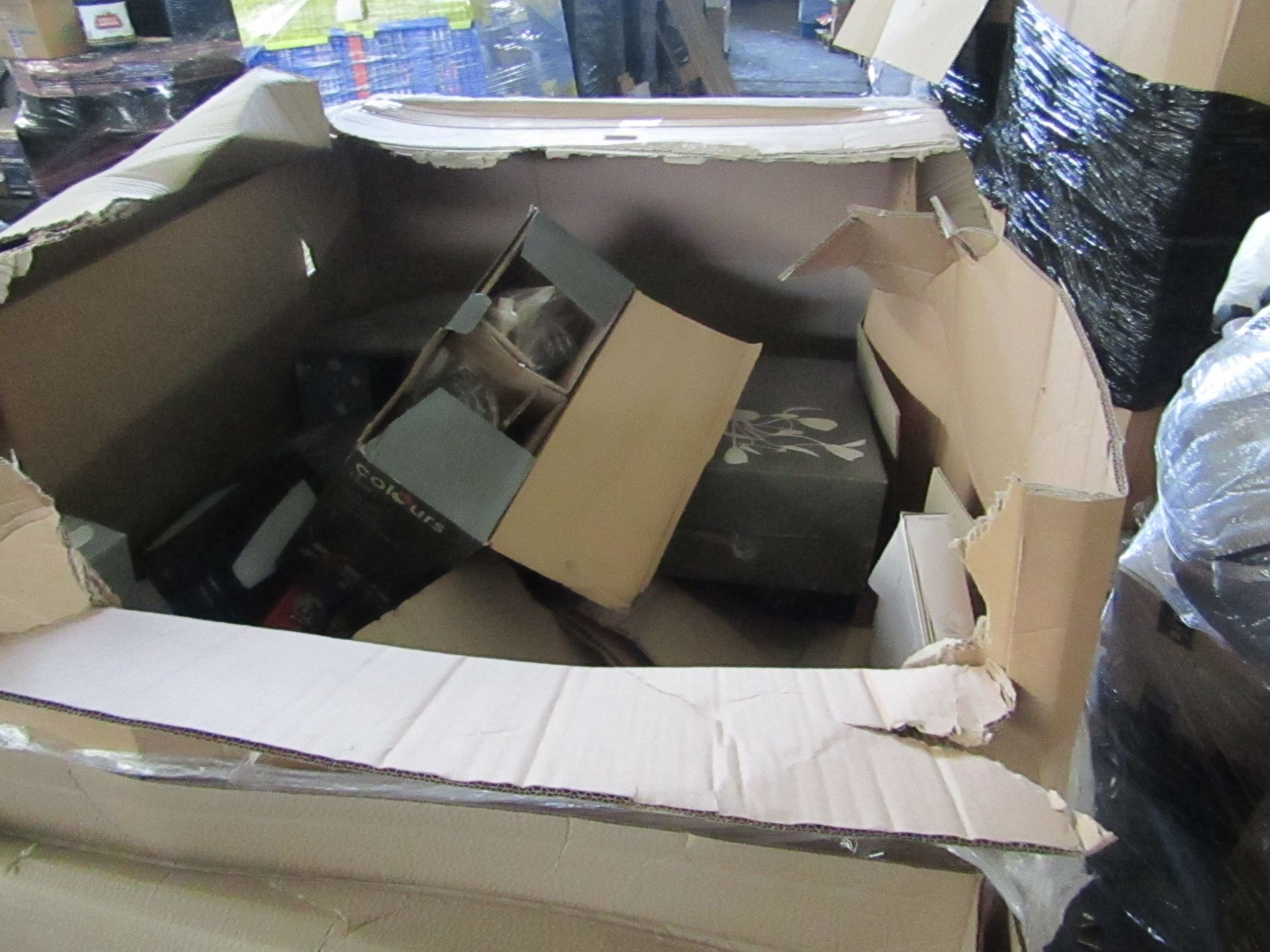 | 1X | PALLET OF RAW CUSTOMER RETURNS FROM A LARGE ONLINE DIY RETAILER INCL LIGHTS , BULBS ETC |