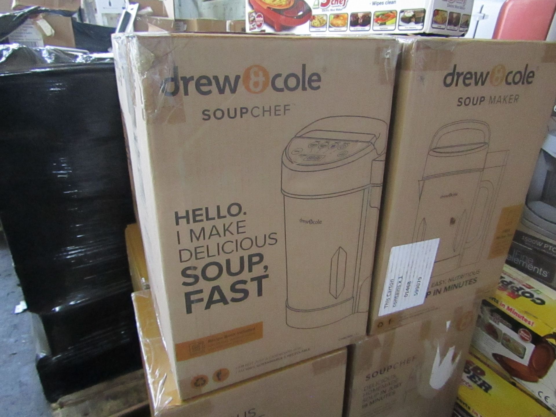 | 2X | DREW & COLE SOUP CHEFS | UNCHECKED & BOXED | NO ONLINE RESALE | RRP £59.99 | TOTAL LOT RRP £