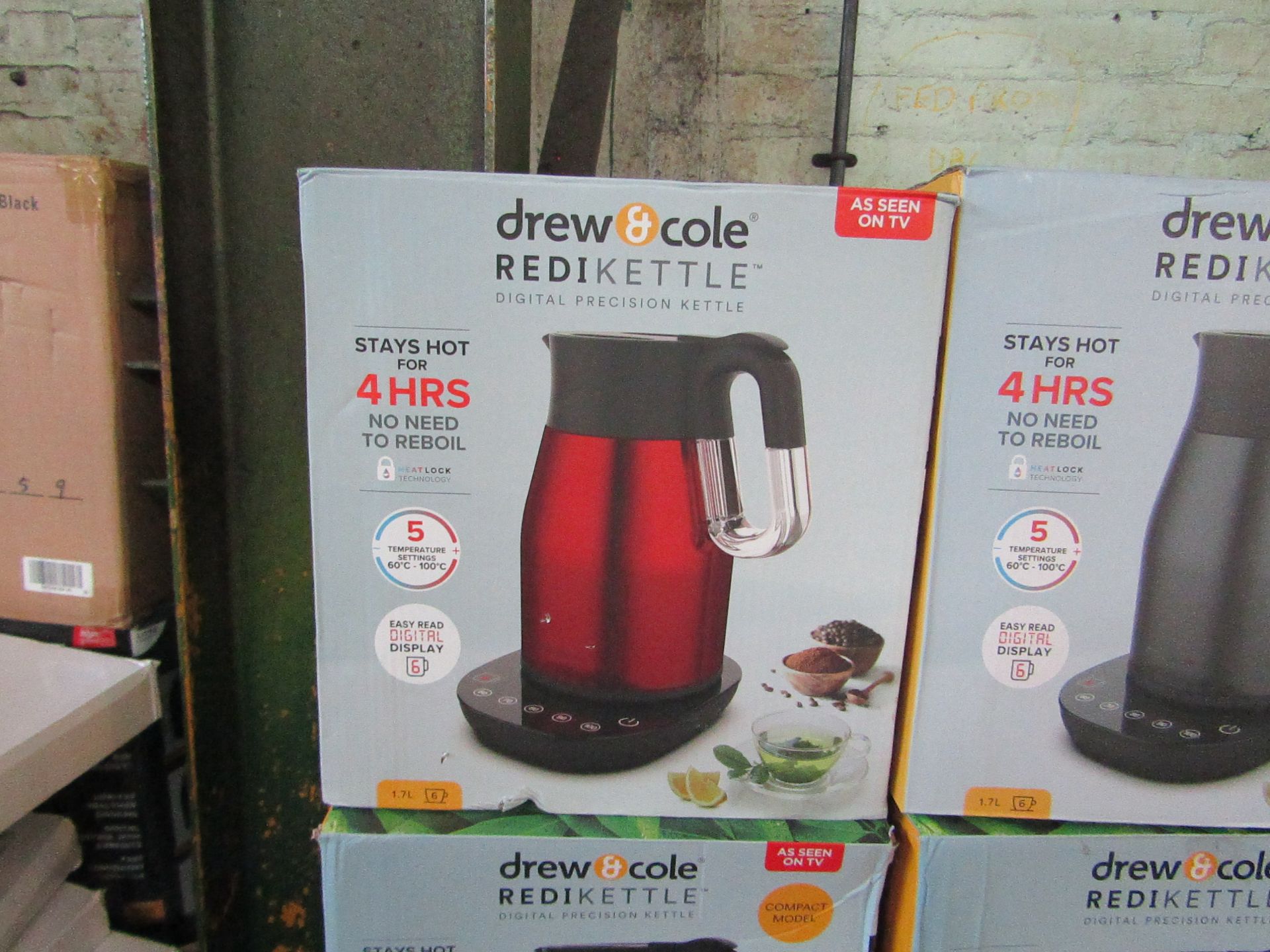 | 5X |DREW & COLE REDIKETTLE VARIOUS SIZES | UNCHECKED & BOXED | NO ONLINE RESALE | RRP £34.99 |