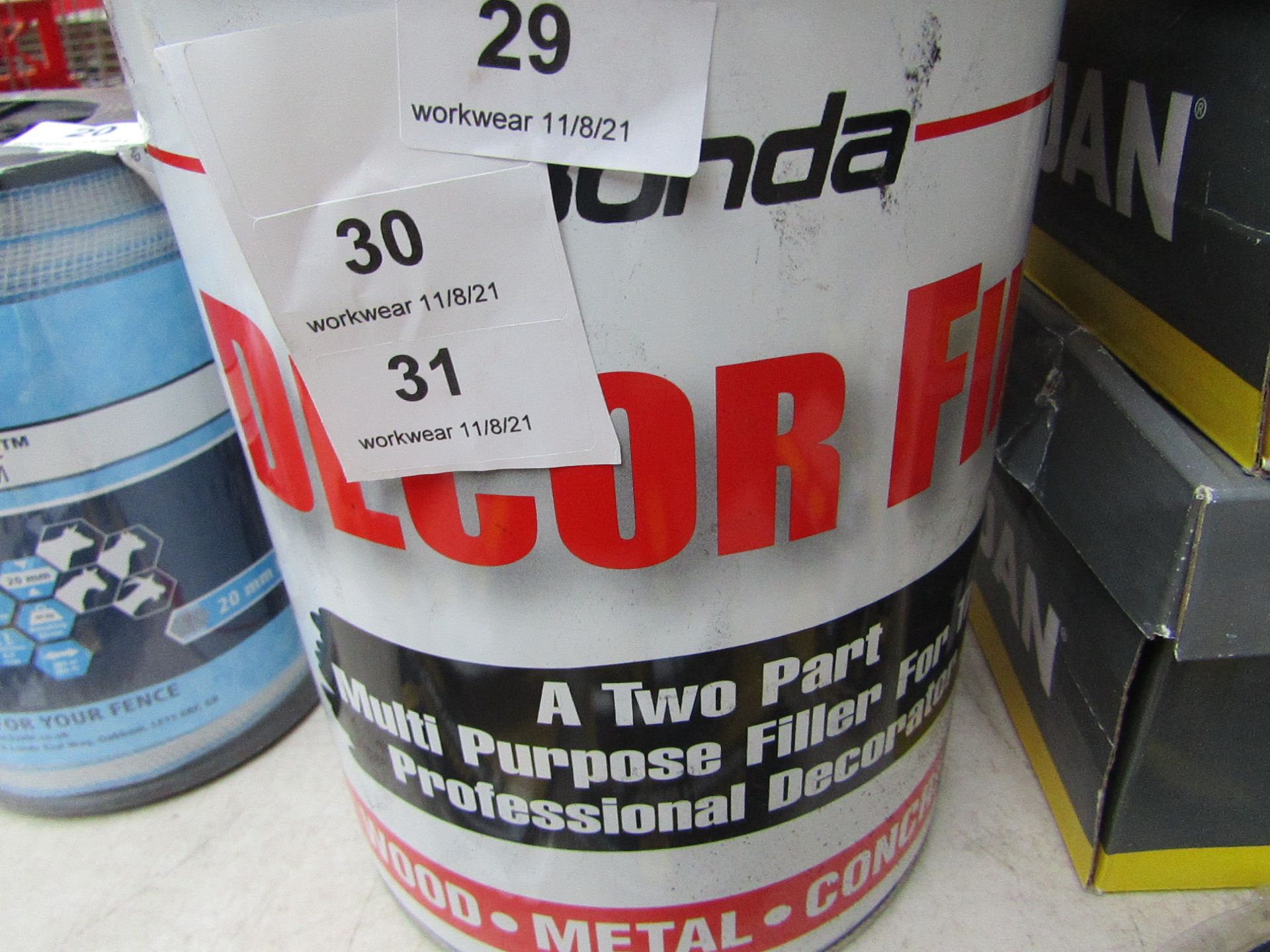 Bonda - Décor Fill (A two Part Multi-Purpose Filler - Wood / Metal / Concrete - 7kg - Unused.