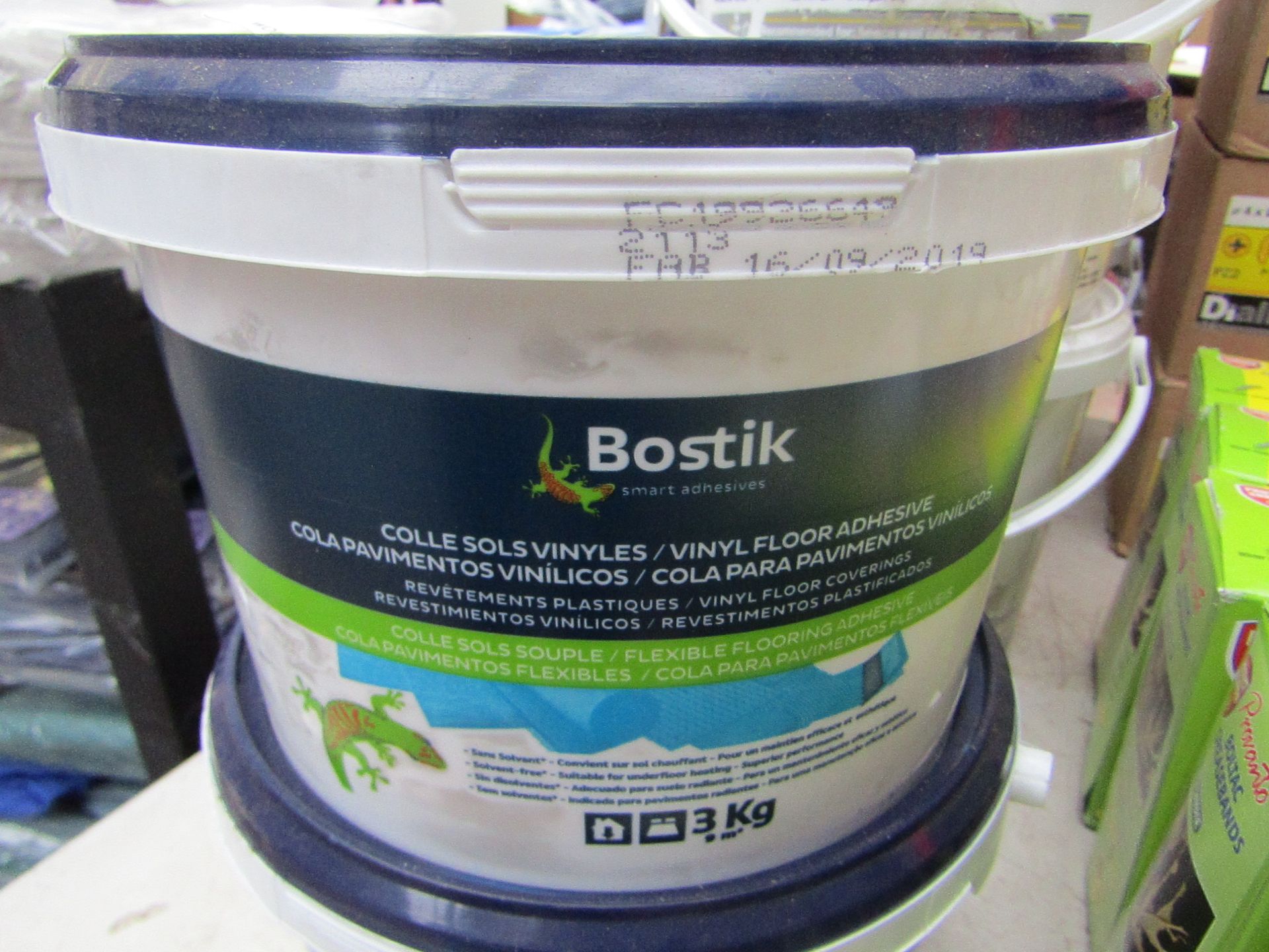 Bostik - Vinyl Floor Adhesive 3KG - Unused & Sealed.