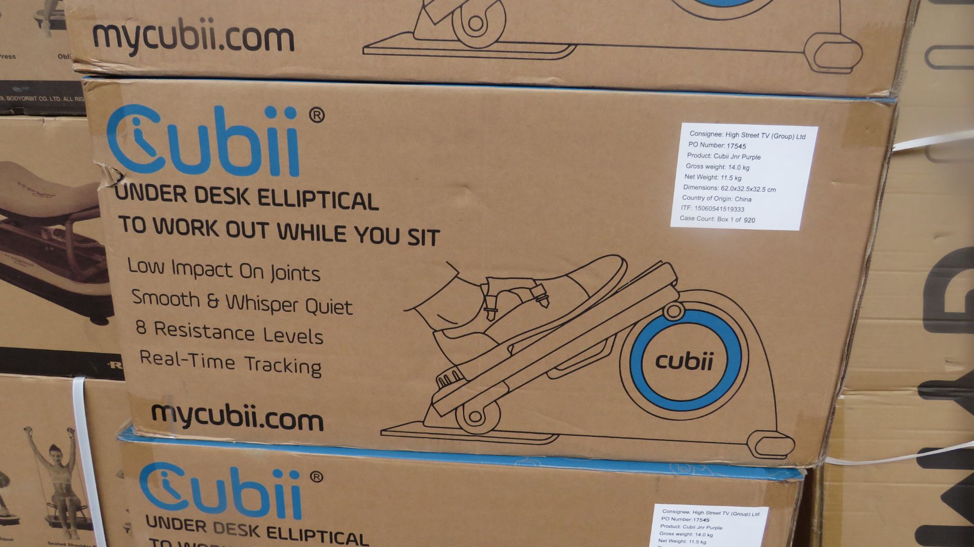 | 2X | CUBII UNDER DESK ELLIPTICAL WORKOUT | UNCHECKED & BOXED | NO ONLINE RE-SALE | RRP £179.99 |