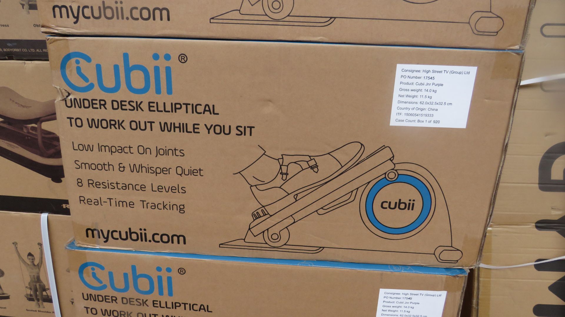 | 2X | CUBII UNDER DESK ELLIPTICAL WORKOUT | UNCHECKED & BOXED | NO ONLINE RE-SALE | RRP £179.99 |