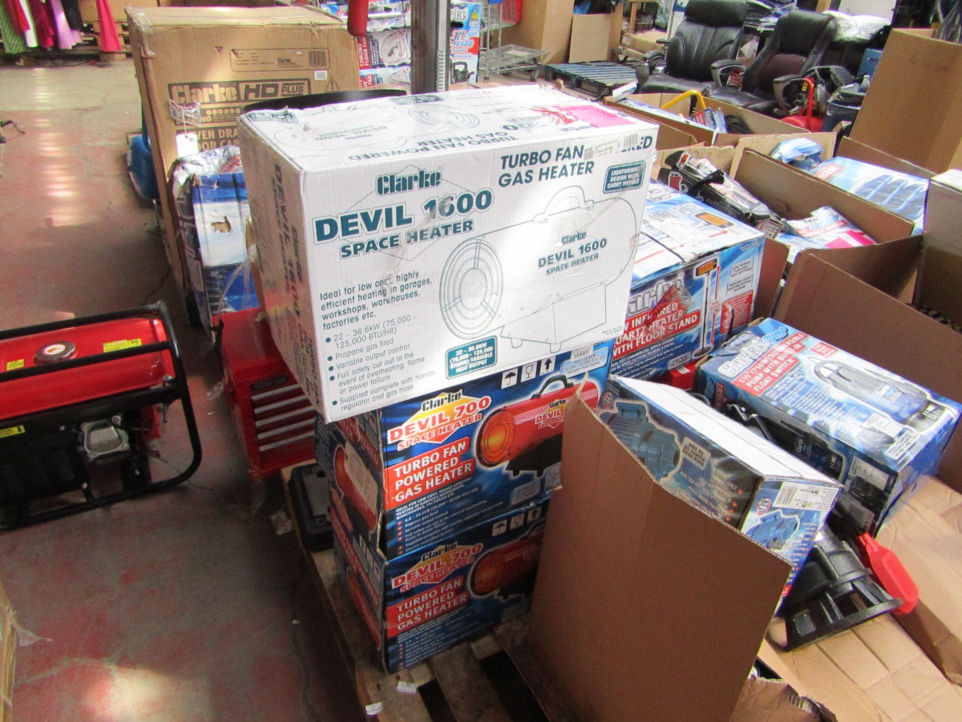 1x CL HEAT DEVIL700 230 1259 1x CL HEAT DEVIL1600 23 1259 1x CL HEAT DEVIL700 230 1259 This lot is a
