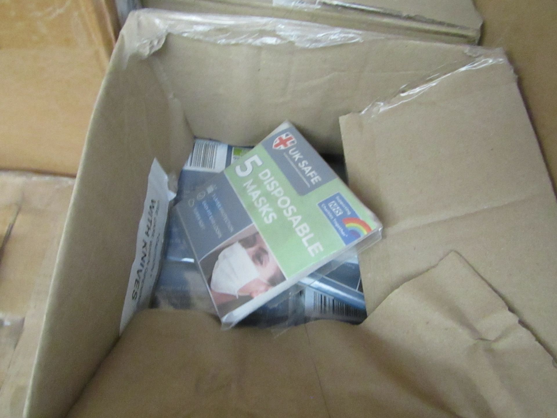 6x Box of 50x face disposal mask - New & Boxed.