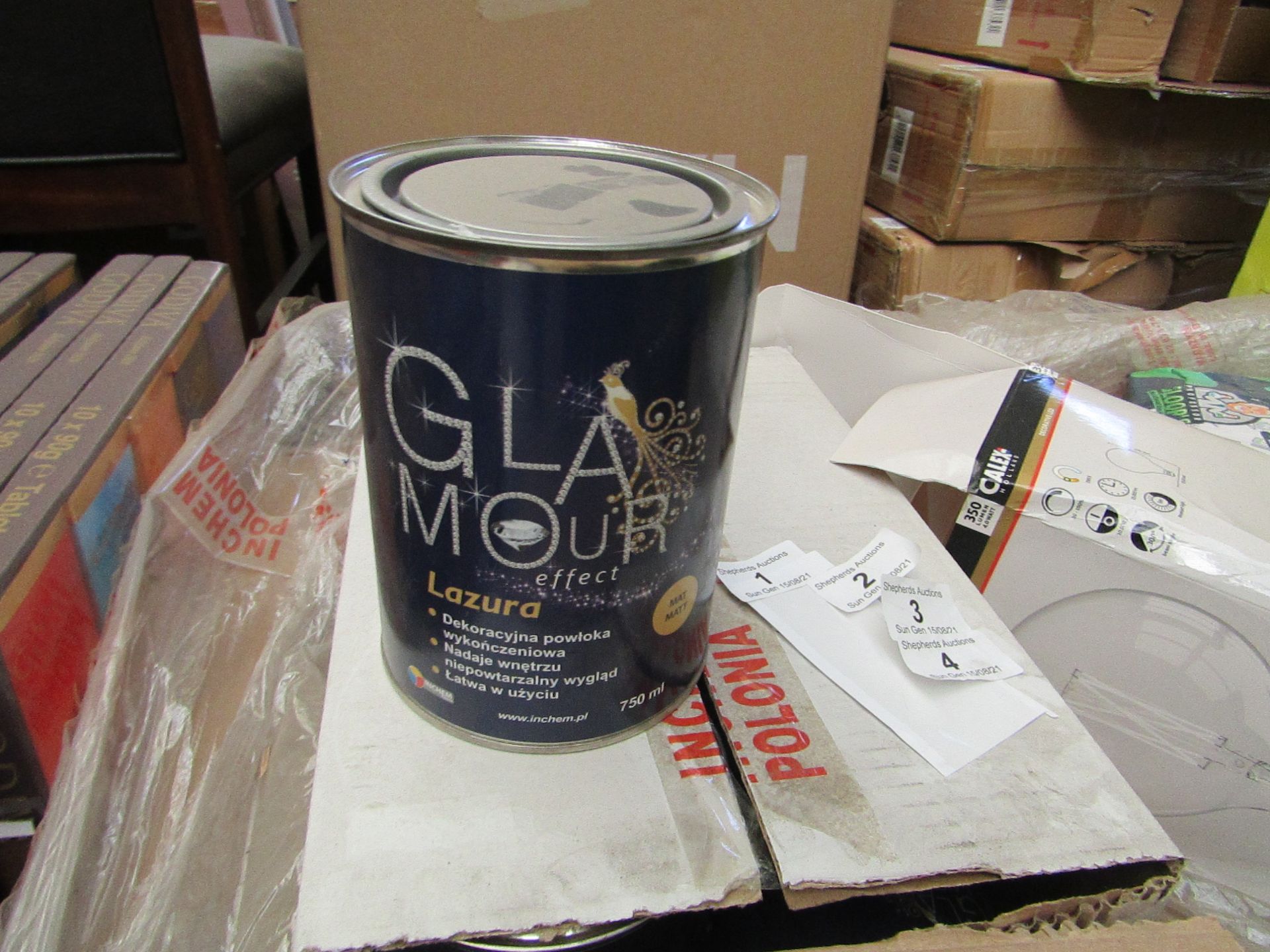 2X BOXES OF 6 GLAMOUR MATT PAINT, 750ML, BB 08-03-19