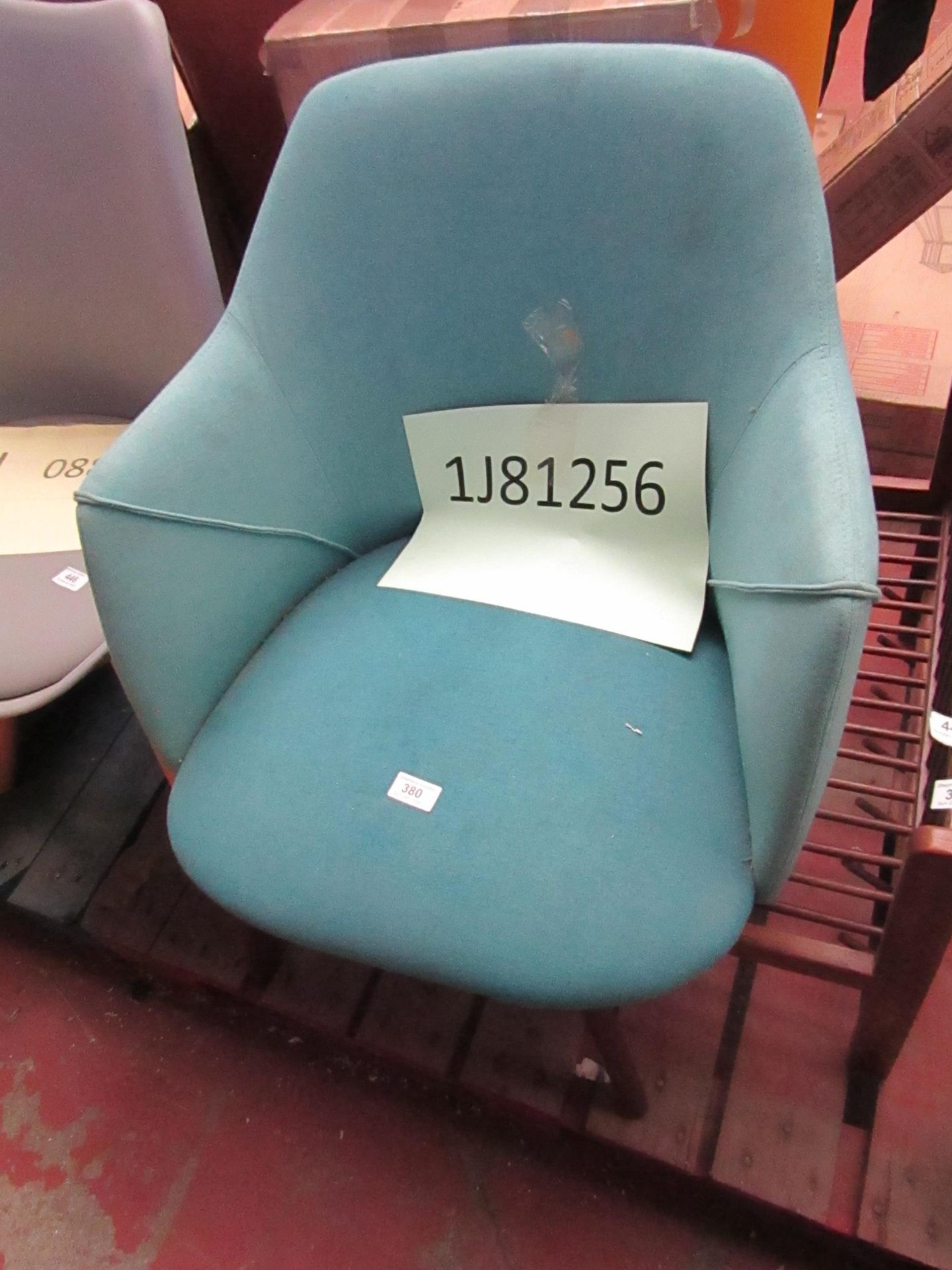 | 1X | MADE.COM LULE OFFICE CHAIR | MINERAL BLUE & EMERALD GREEN | UNCHECKED & BOXED | RRP £179 |