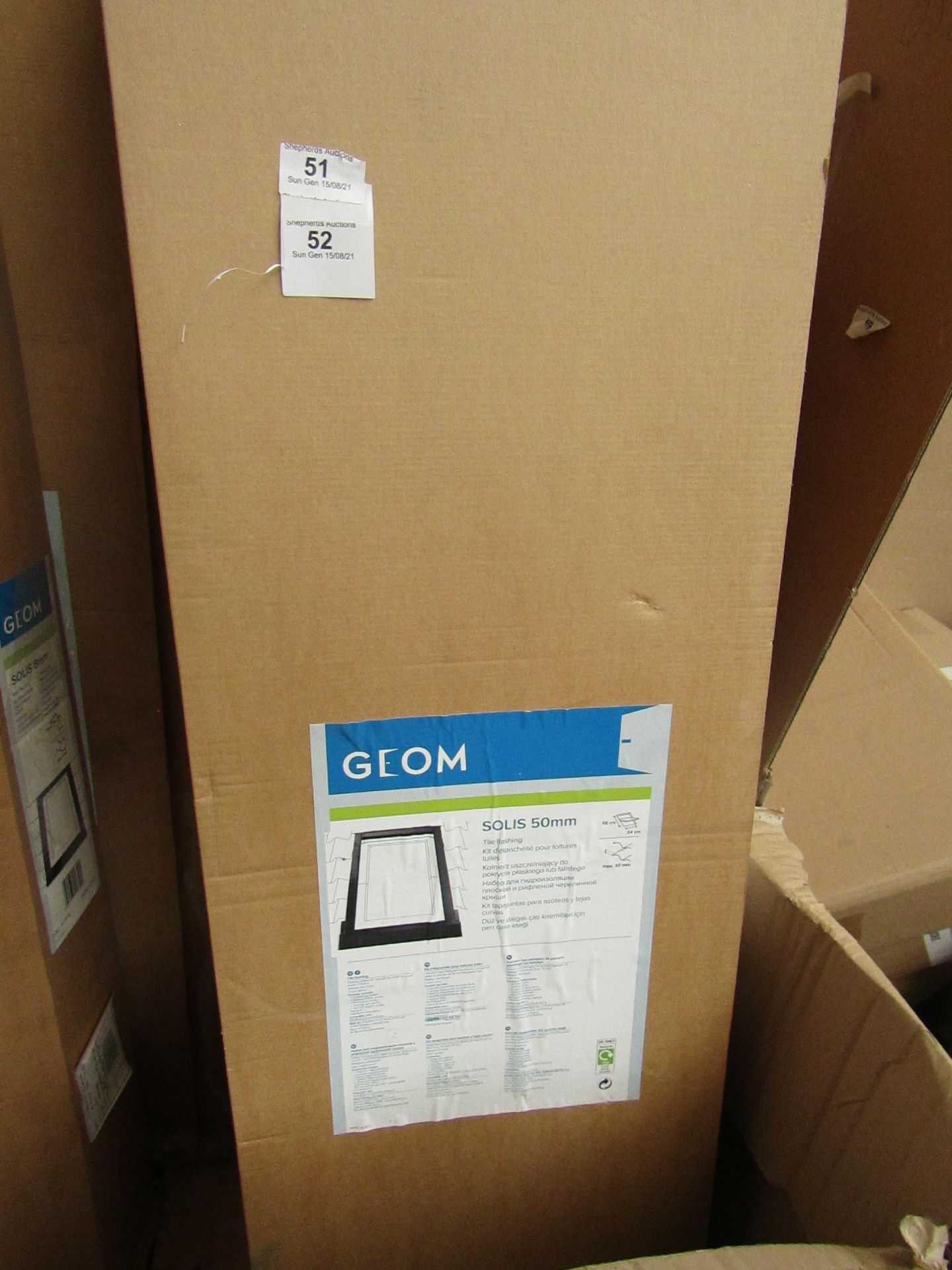 Geom - Solis 50mm Slate Flashing - Unchecked & Boxed.