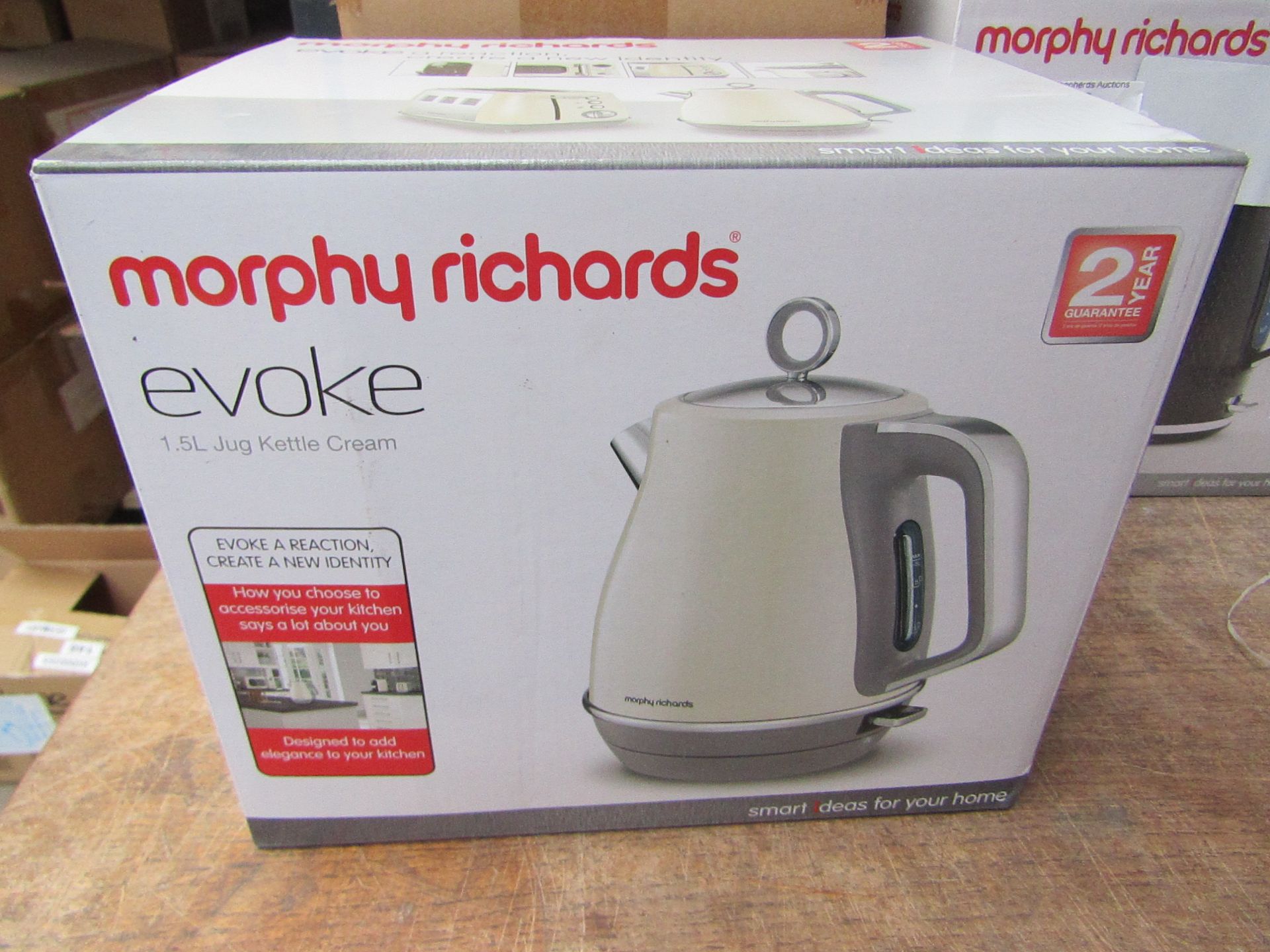 Morphy Richards Evoke 1.5L jug cream kettle, brand new and boxed. RRP £49.99