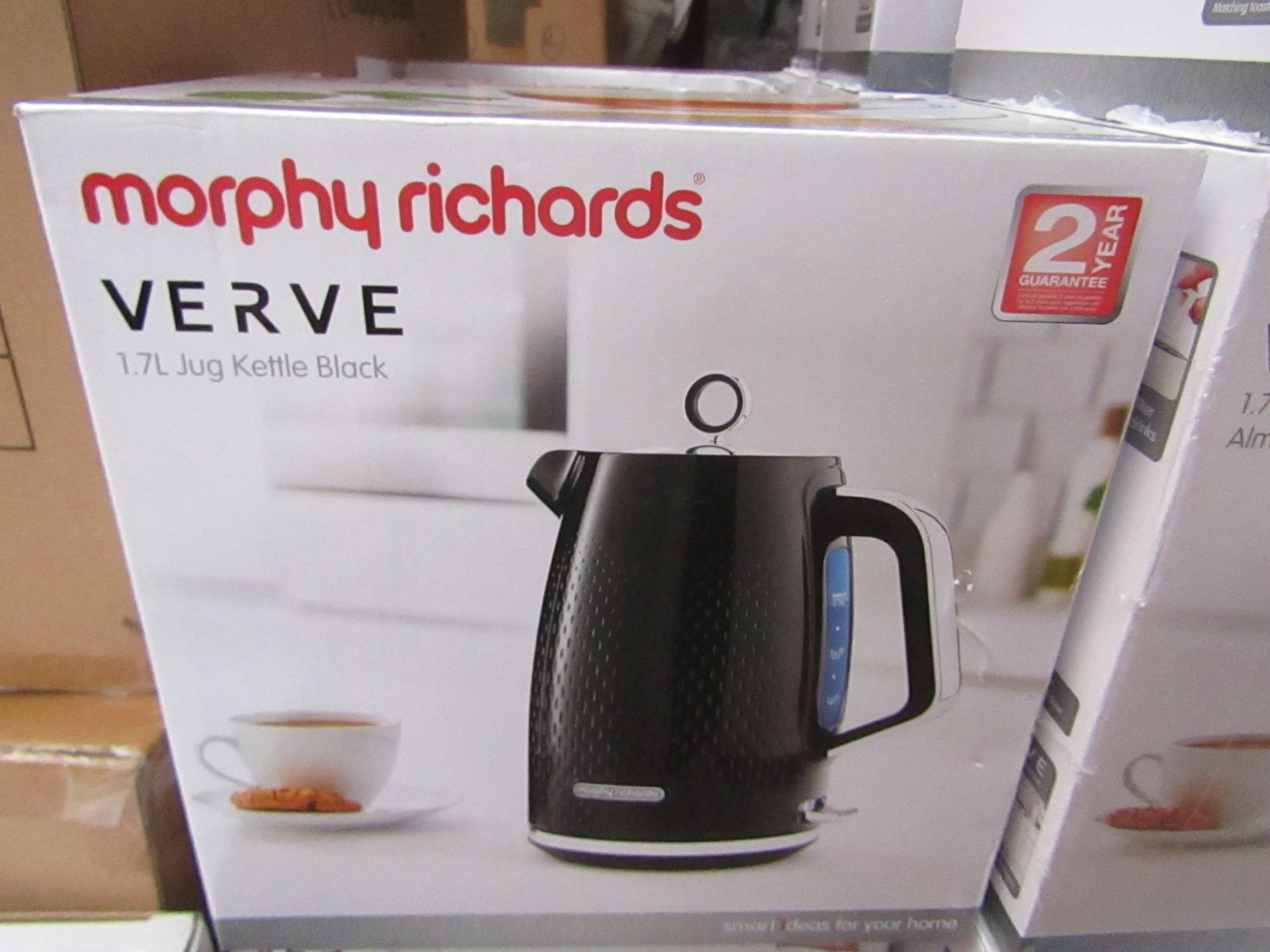 Morphy Richards Verve 1.7L jug black kettle, brand new and boxed. RRP £42.99