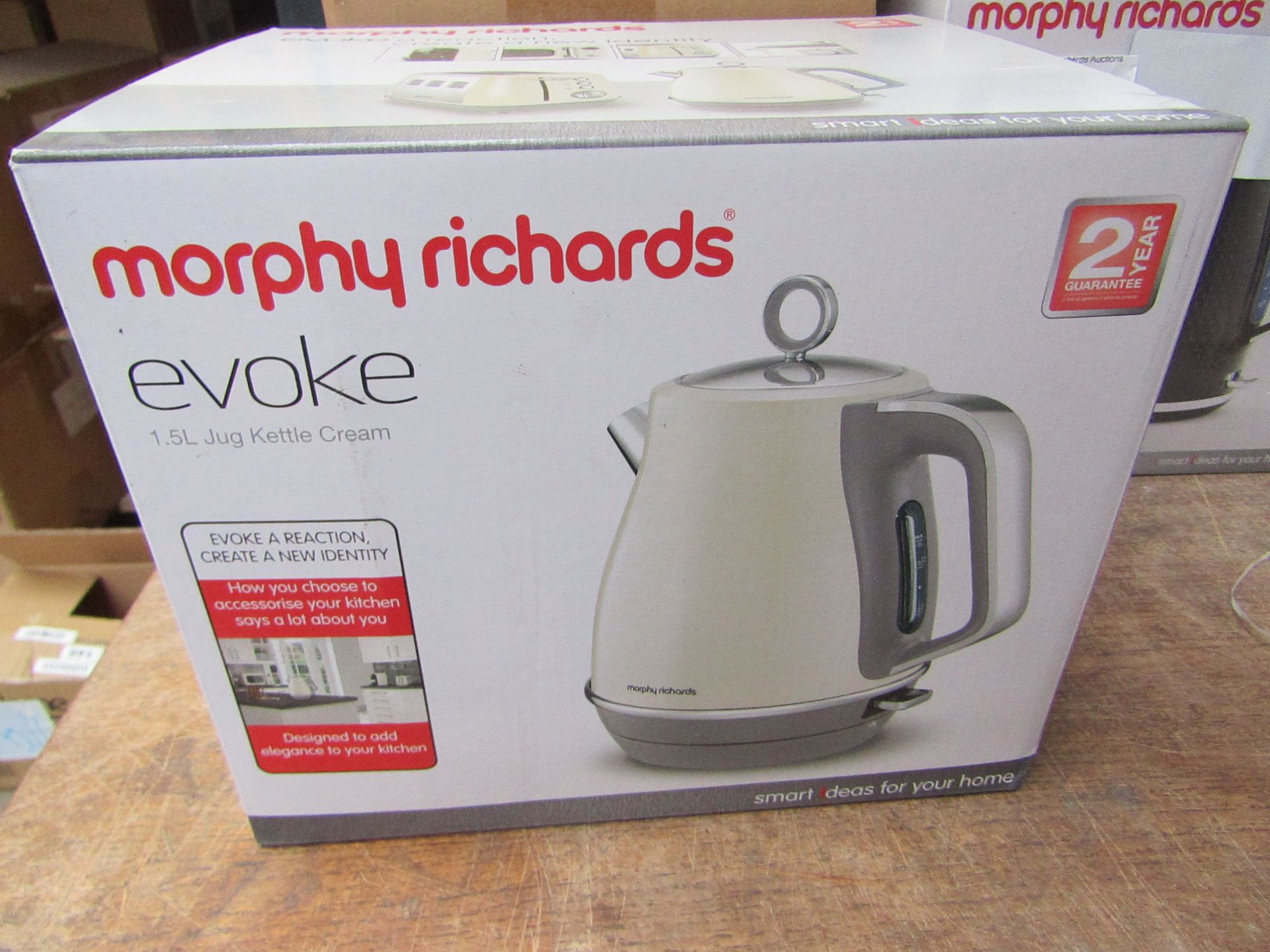 Morphy Richards Evoke 1.5L jug cream kettle, brand new and boxed. RRP £49.99