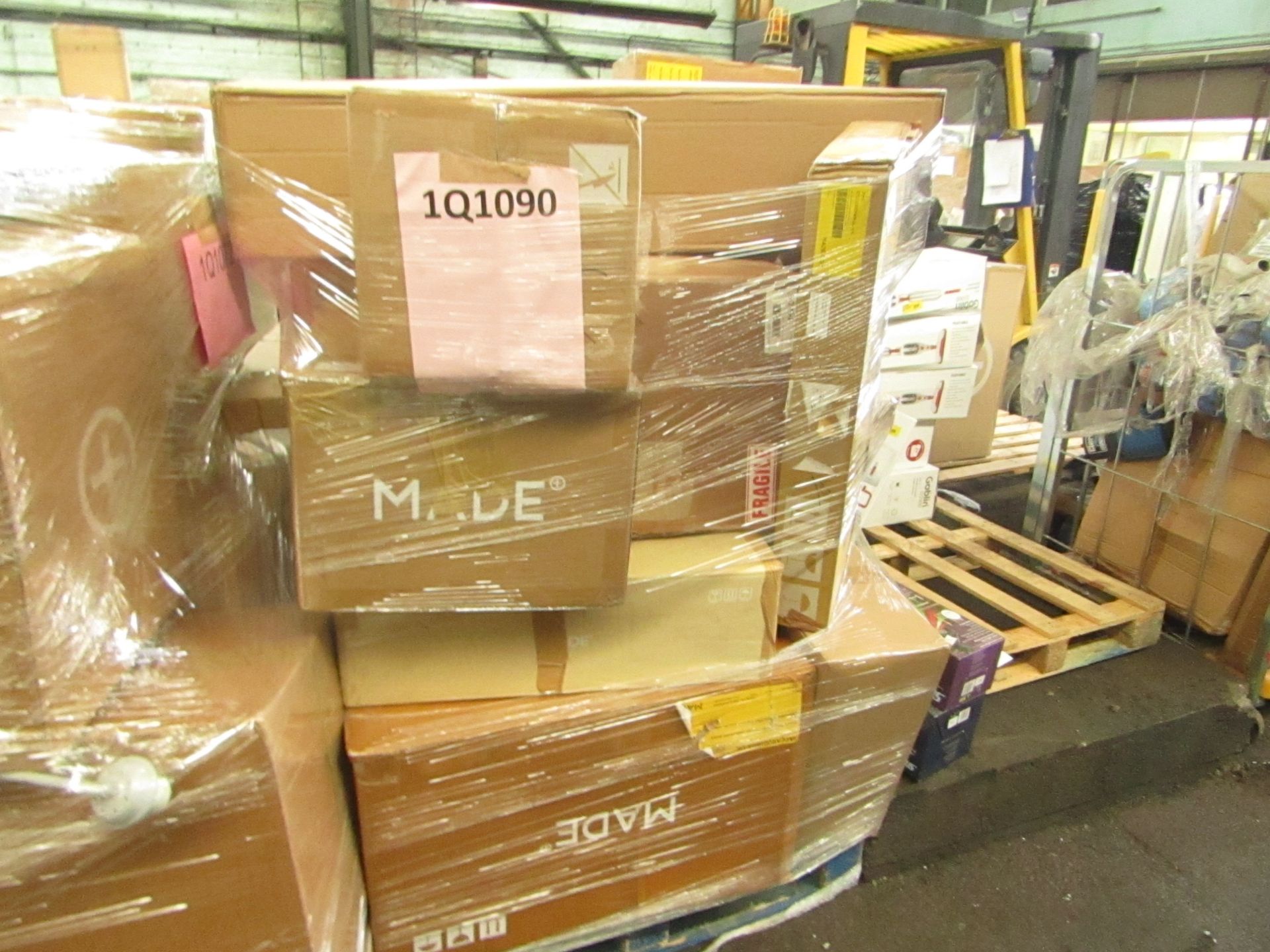 Mixed pallet of Made.com customer returns to include 20 items of stock with a total RRP of