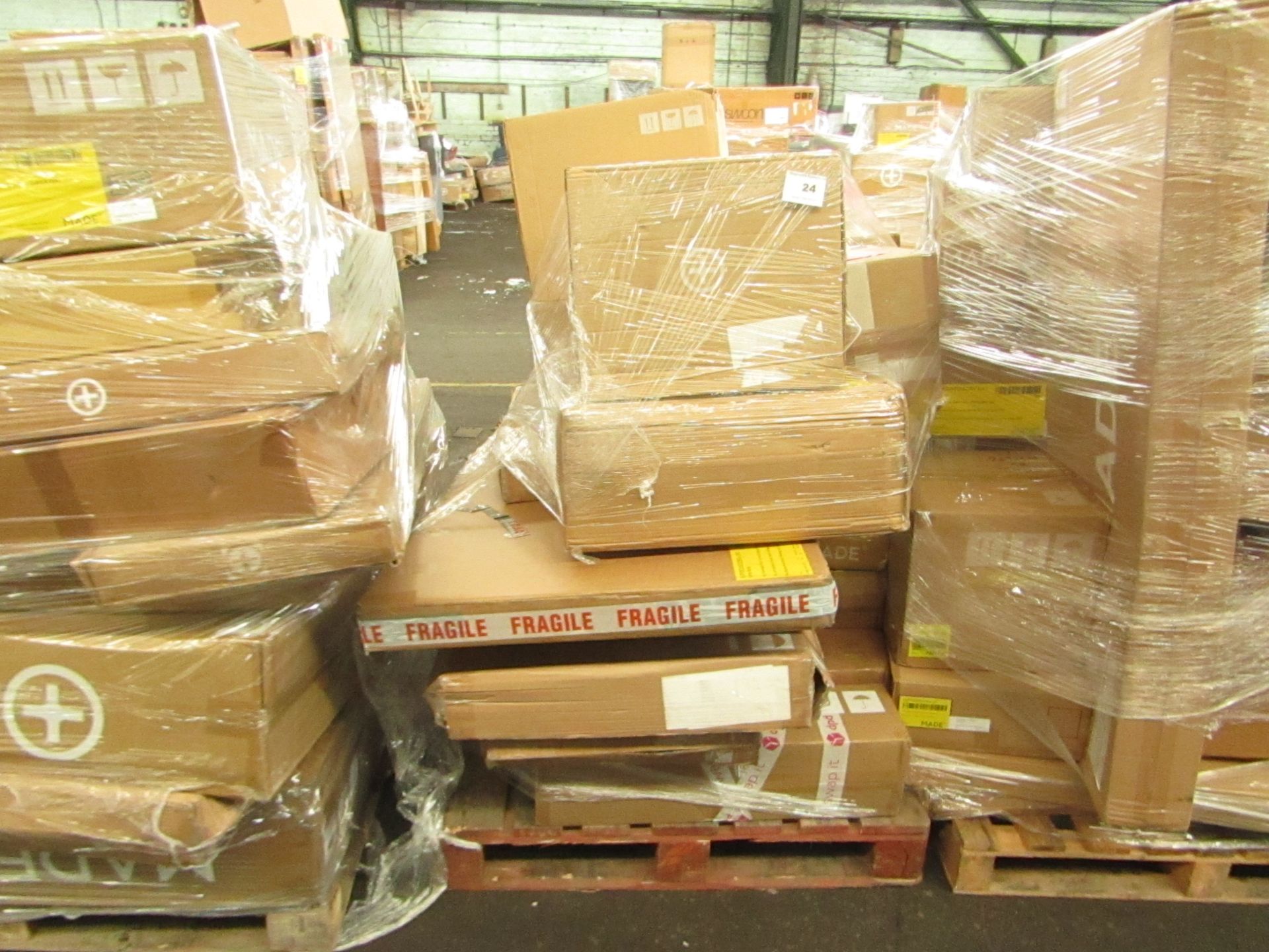 Mixed pallet of Made.com customer returns to include 13 items of stock with a total RRP of