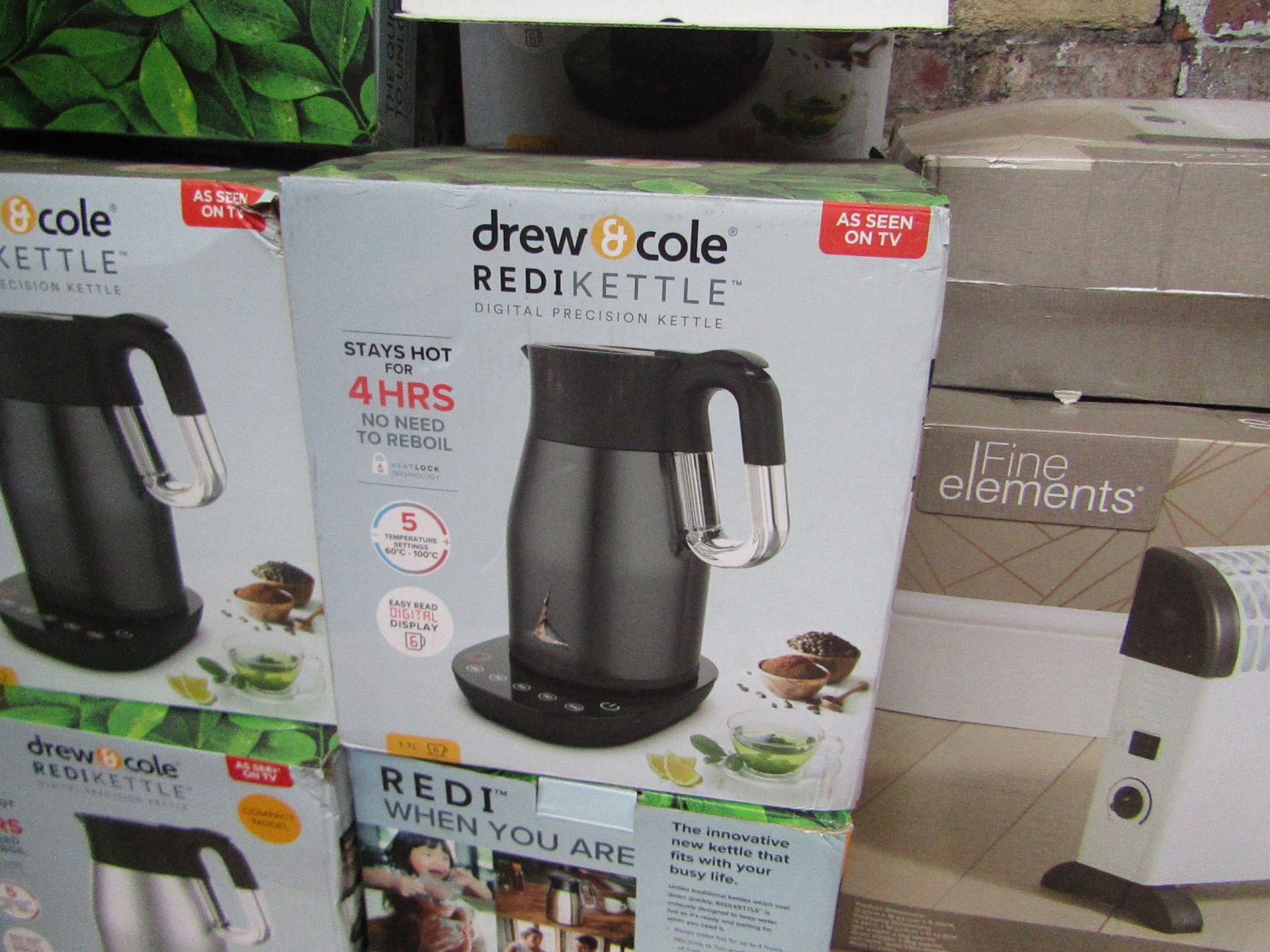 | 10X | DREW & COLE REDI KETTLE | UNCHECKED AND BOXED | NO ONLINE RESALE | RRP £69.99 | TOTAL LOT