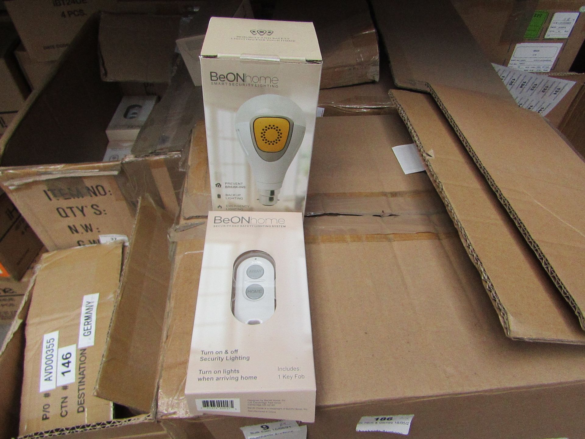 12x BeOn Home smart light bulbs with 3x wireless remotes, easy set up with a app, no need for a hub,