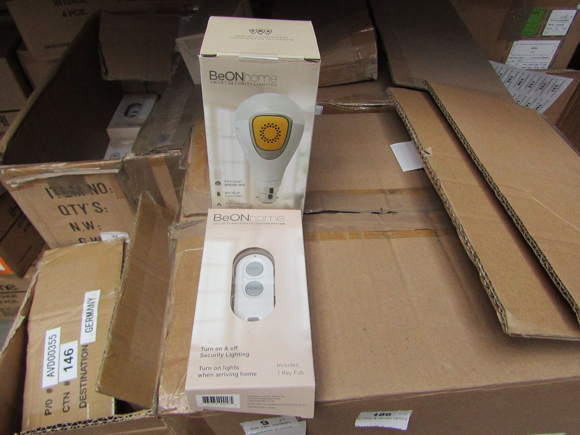 12x BeOn Home smart light bulbs with 3x wireless remotes, easy set up with a app, no need for a hub,