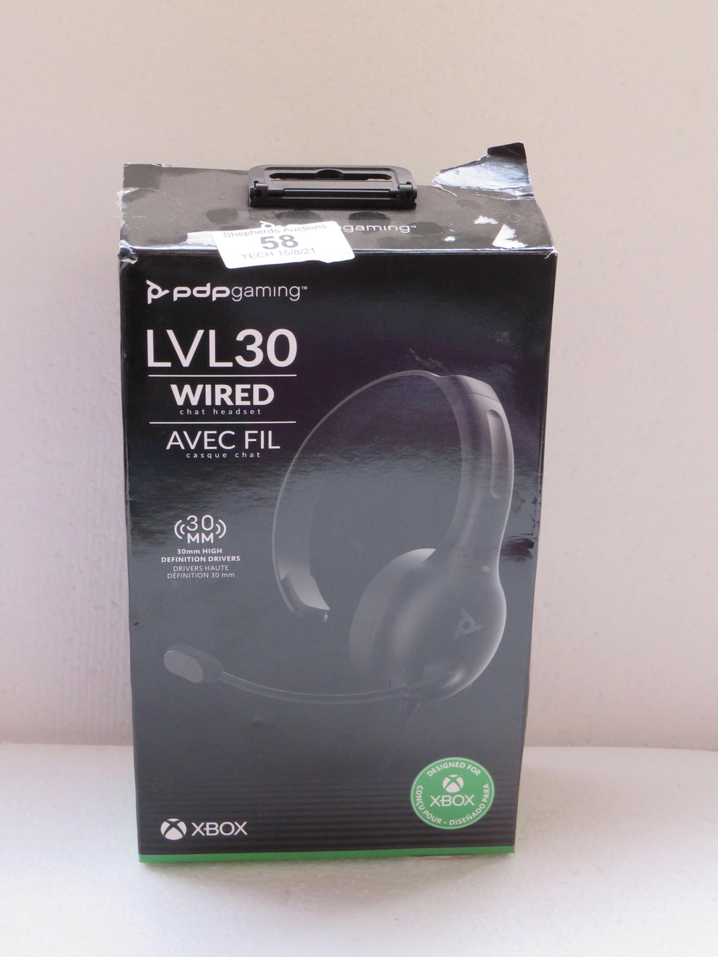 PDP Gaming Level 30 Wired Headset - Untested & Boxed -