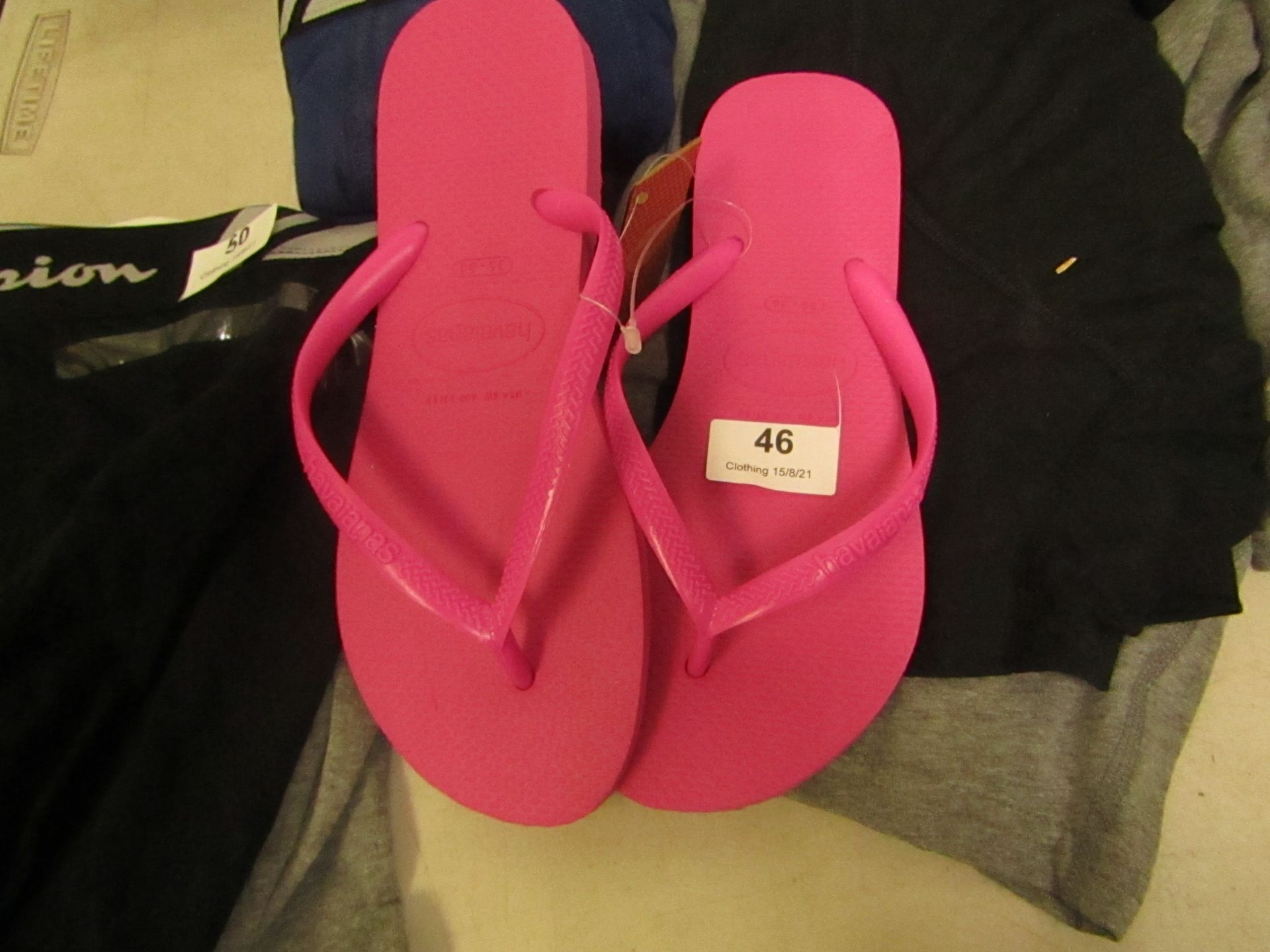 Pink Havianas Pink Flip Flops, New Size Eu 35/36