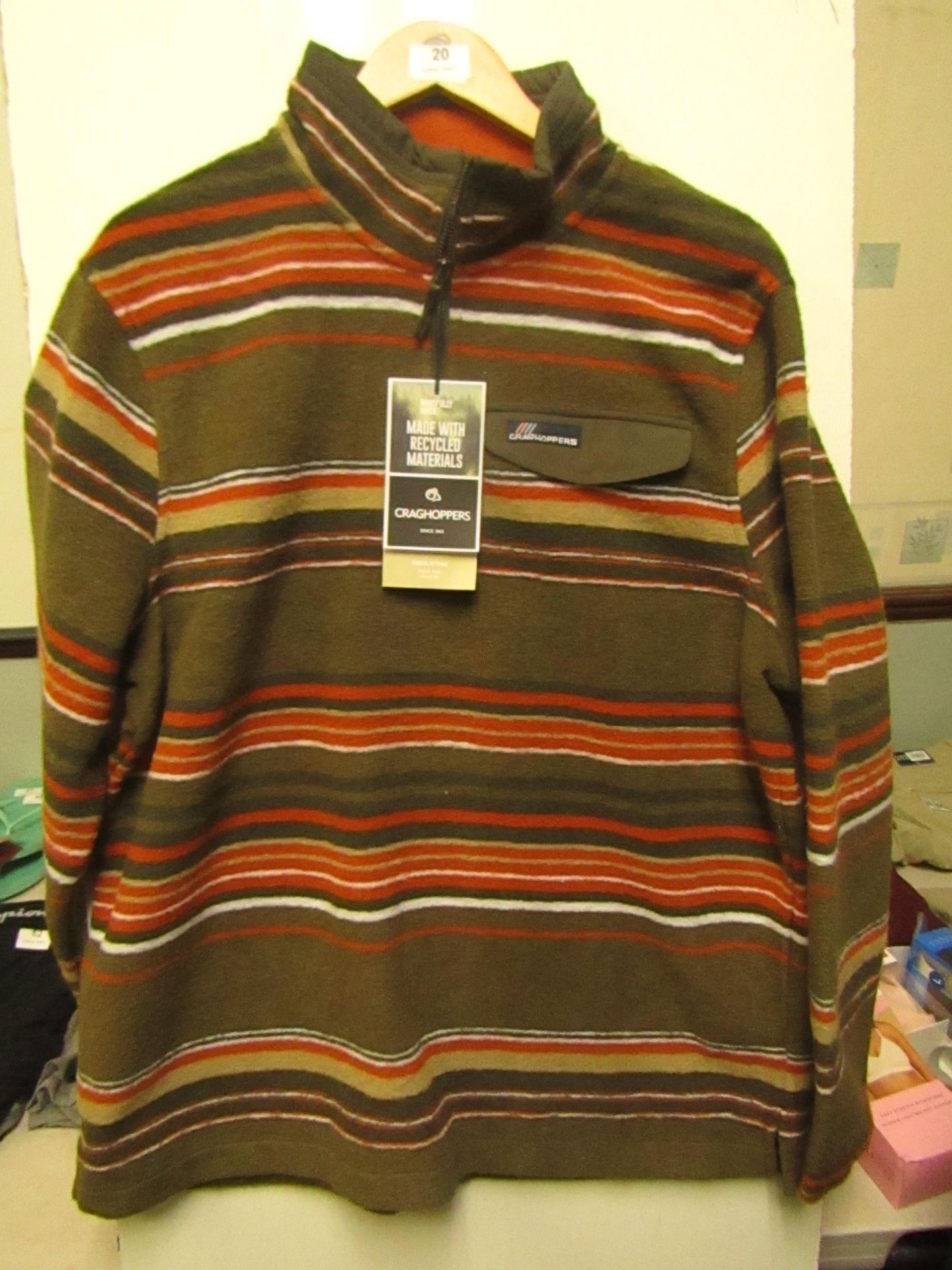 Craghopper lionel 1/4 zip HZ fleece, new size XL, RRP £75