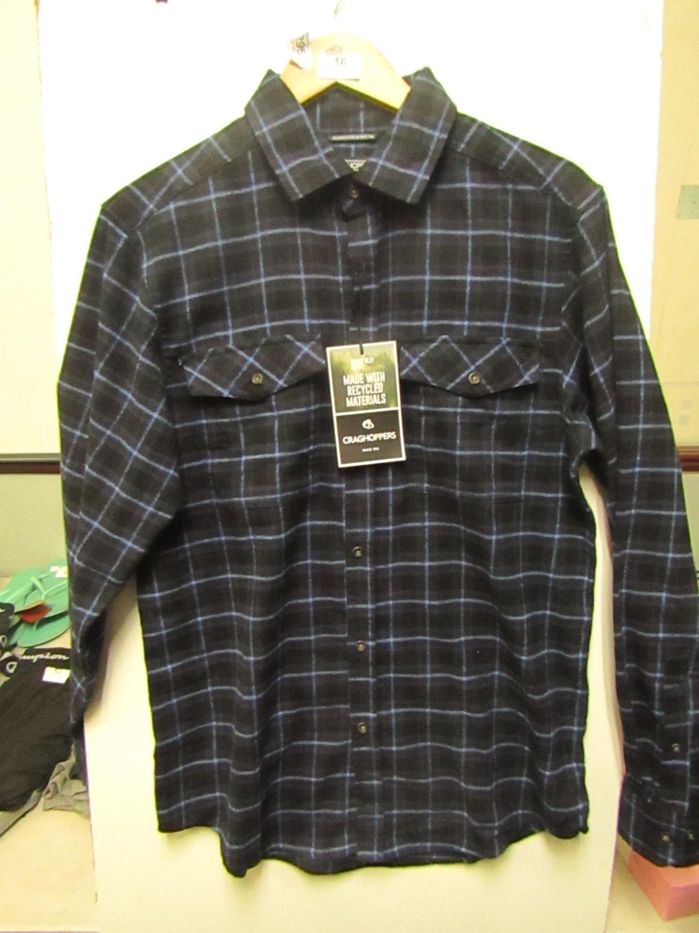 Craghopper Kiwi checked shirt, new size S, RRP £40