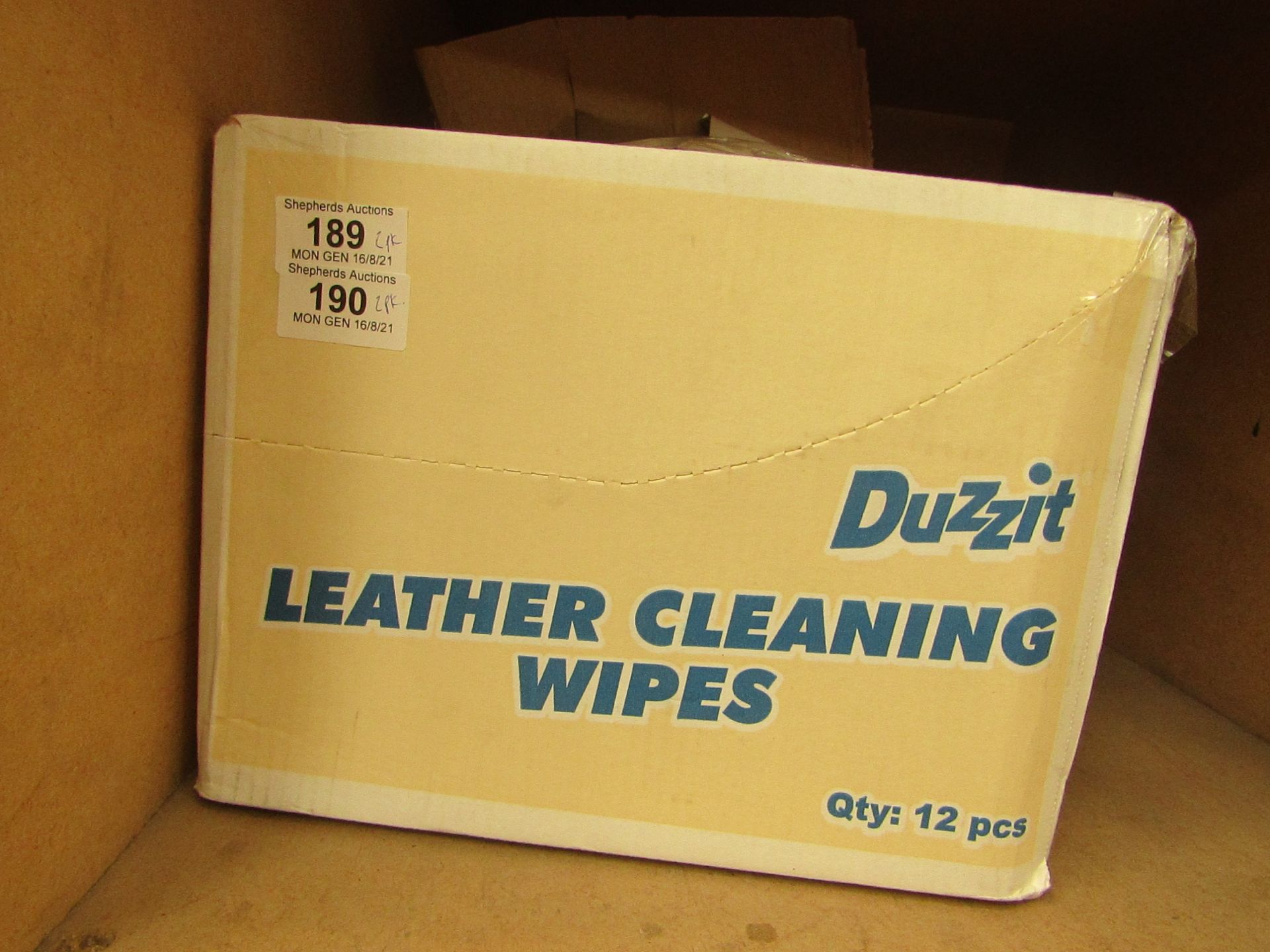 2x Packs of 50 Duzzit Leather Cleaning Wipes - New & Packaged.
